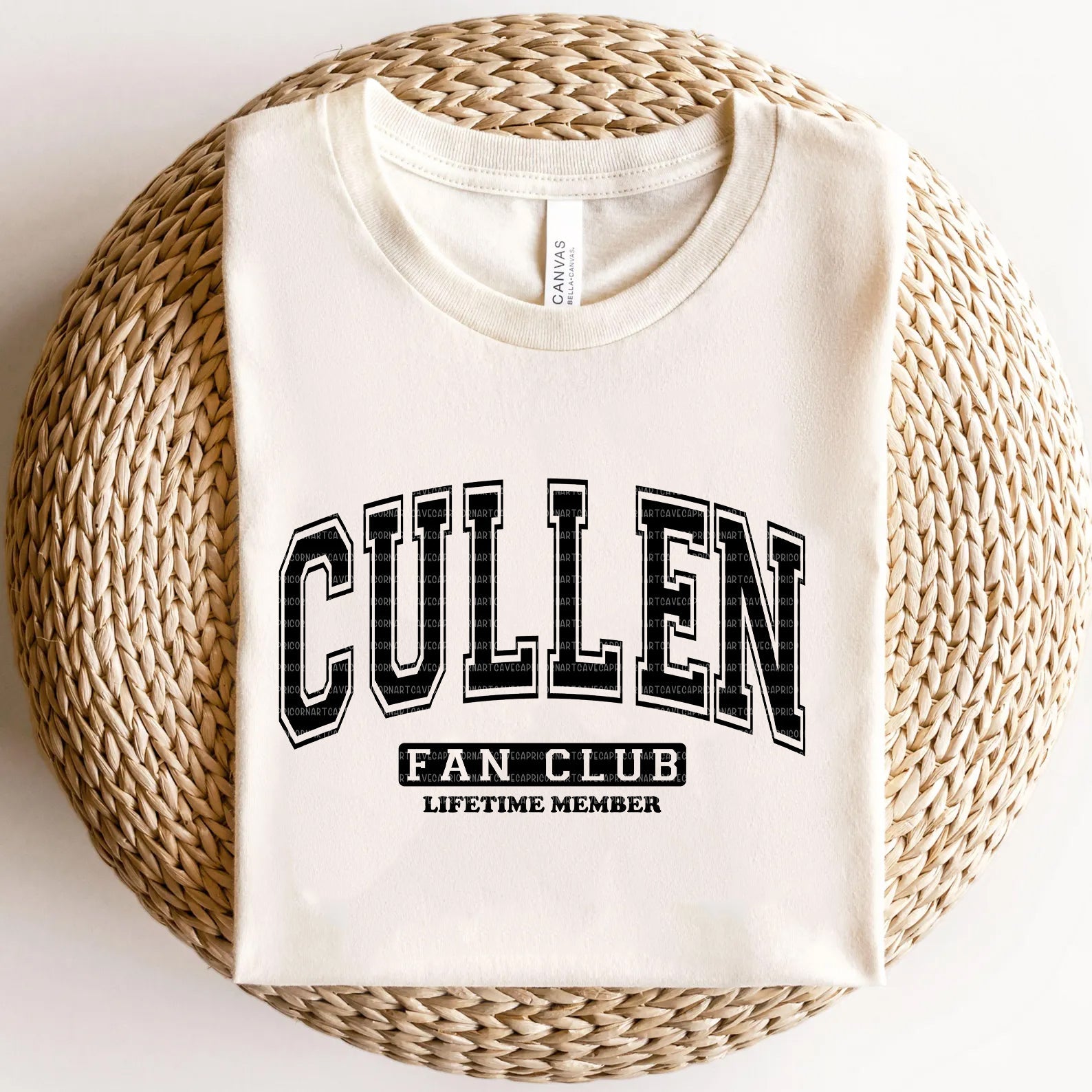 Cullen Fan Club graphic tee by Anchored Grace Boutique featuring a stylish design on a casual cotton t-shirt.