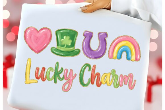Anchored Grace Boutique Lucky Charm graphic tee featuring a colorful lucky charm design on soft cotton fabric.