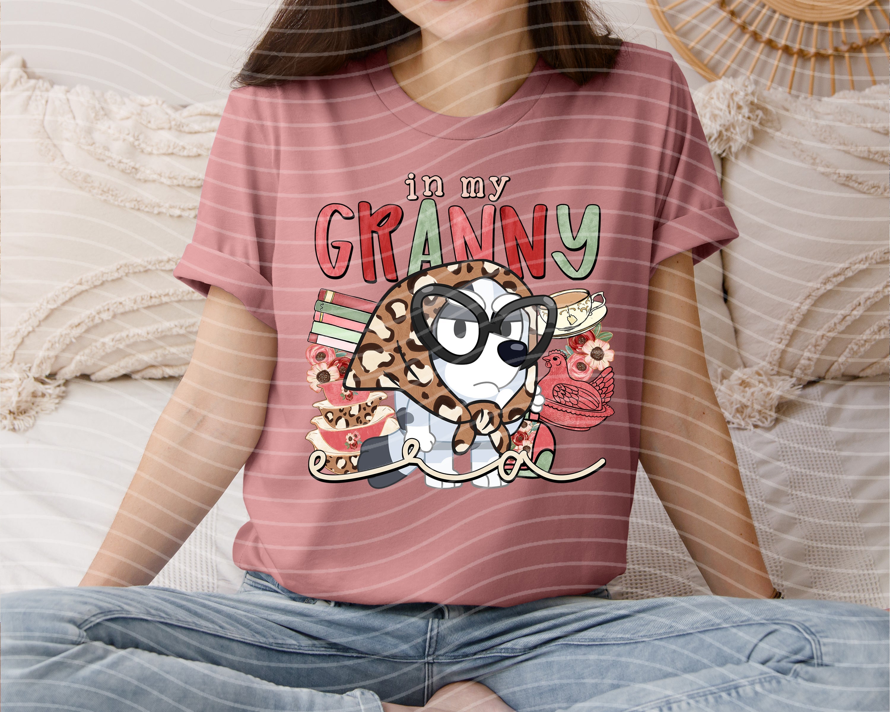 In My Granny Era graphic tee by Anchored Grace Boutique, featuring a casual cotton t-shirt with vintage-inspired text design.