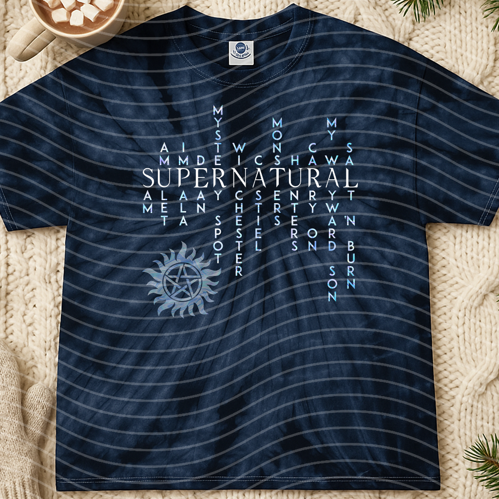 Supernatural Words graphic tee by Anchored Grace Boutique featuring a stylish design on a comfortable cotton shirt.