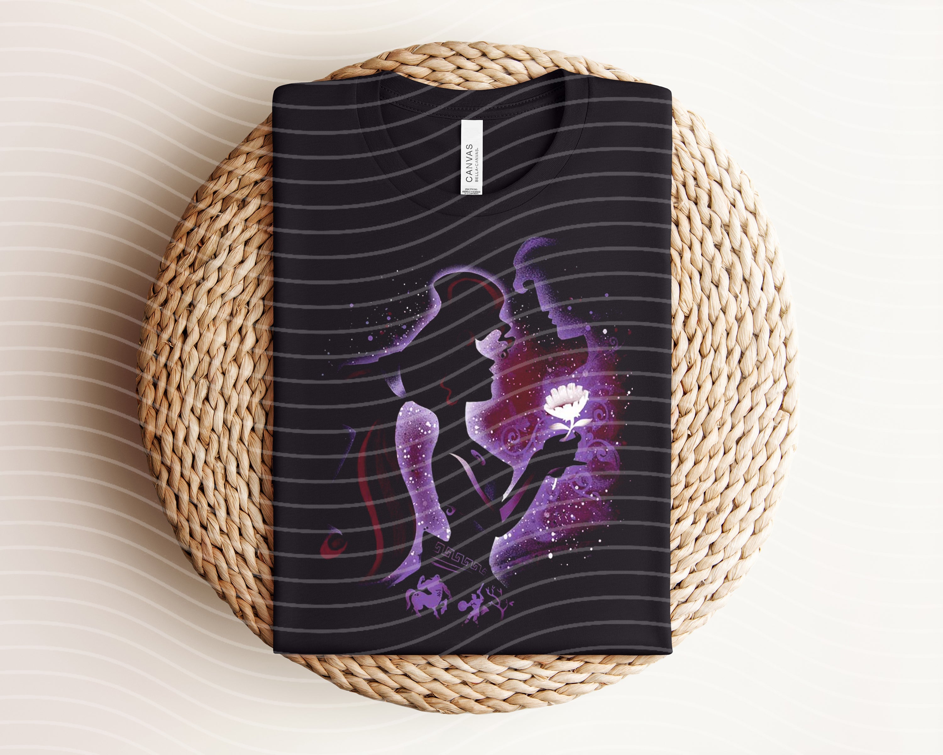 Black Meg Dark Graphic Tee by Anchored Grace Boutique featuring a bold graphic design on soft cotton fabric.