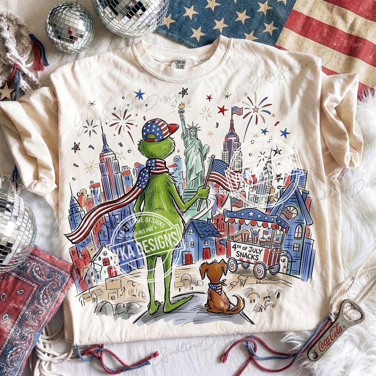 Black Mean One America graphic tee by Anchored Grace Boutique featuring bold patriotic design and casual fit.
