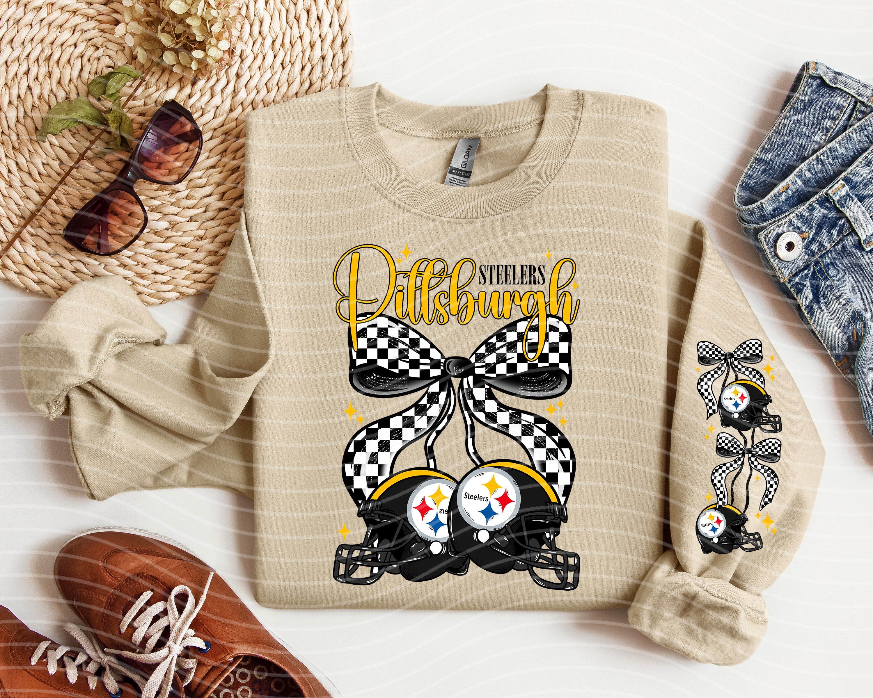 Pittsburgh Cherries graphic tee by Anchored Grace Boutique featuring a vibrant cherry design on a casual t-shirt.