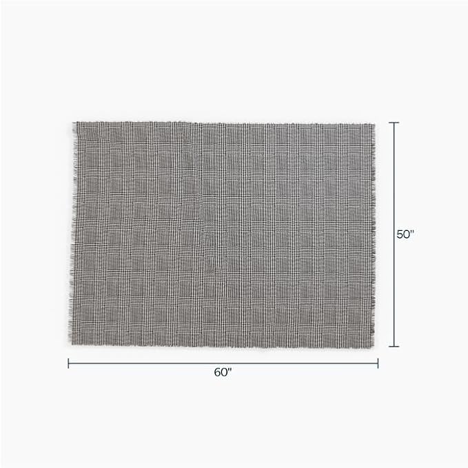 CozyNest Decor outdoor bug shield throw blanket with insect-repellent technology, houndstooth pattern, 50x60 inches for camping or picnics.