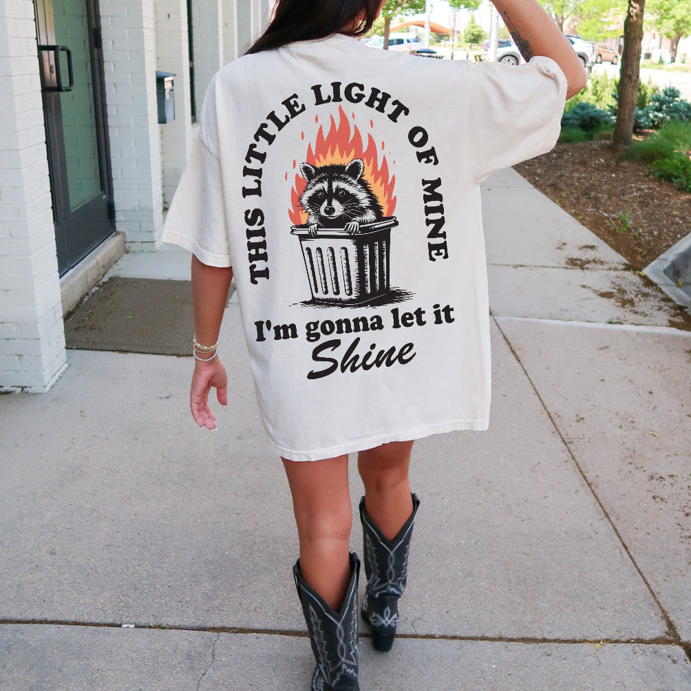 This Little Light of Mine graphic T-shirt from Shop Karma Tees features a colorful, inspiring design on soft cotton fabric.