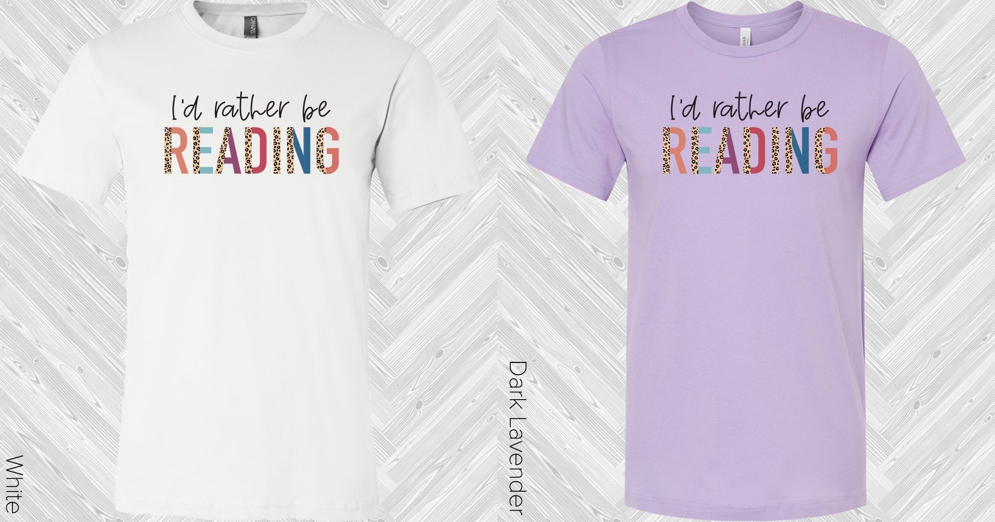 Black graphic tee from Anchored Grace Boutique featuring the phrase "I'd Rather Be Reading" in stylish lettering.
