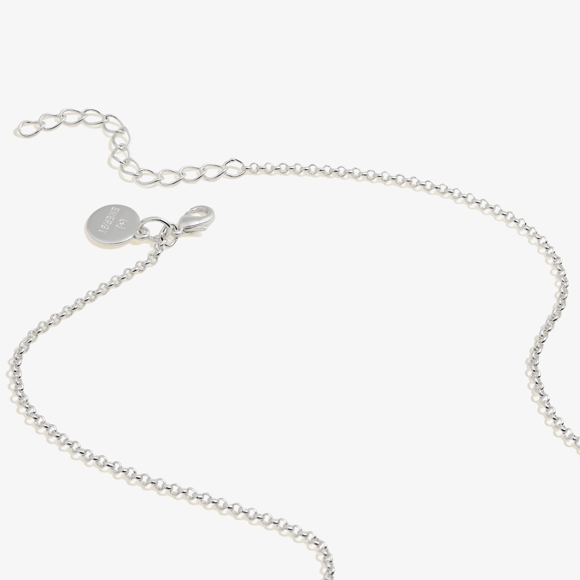 Shiny silver Harry Potter™ Ascendio necklace by ALEX AND ANI with adjustable chain, featuring a detailed pendant.