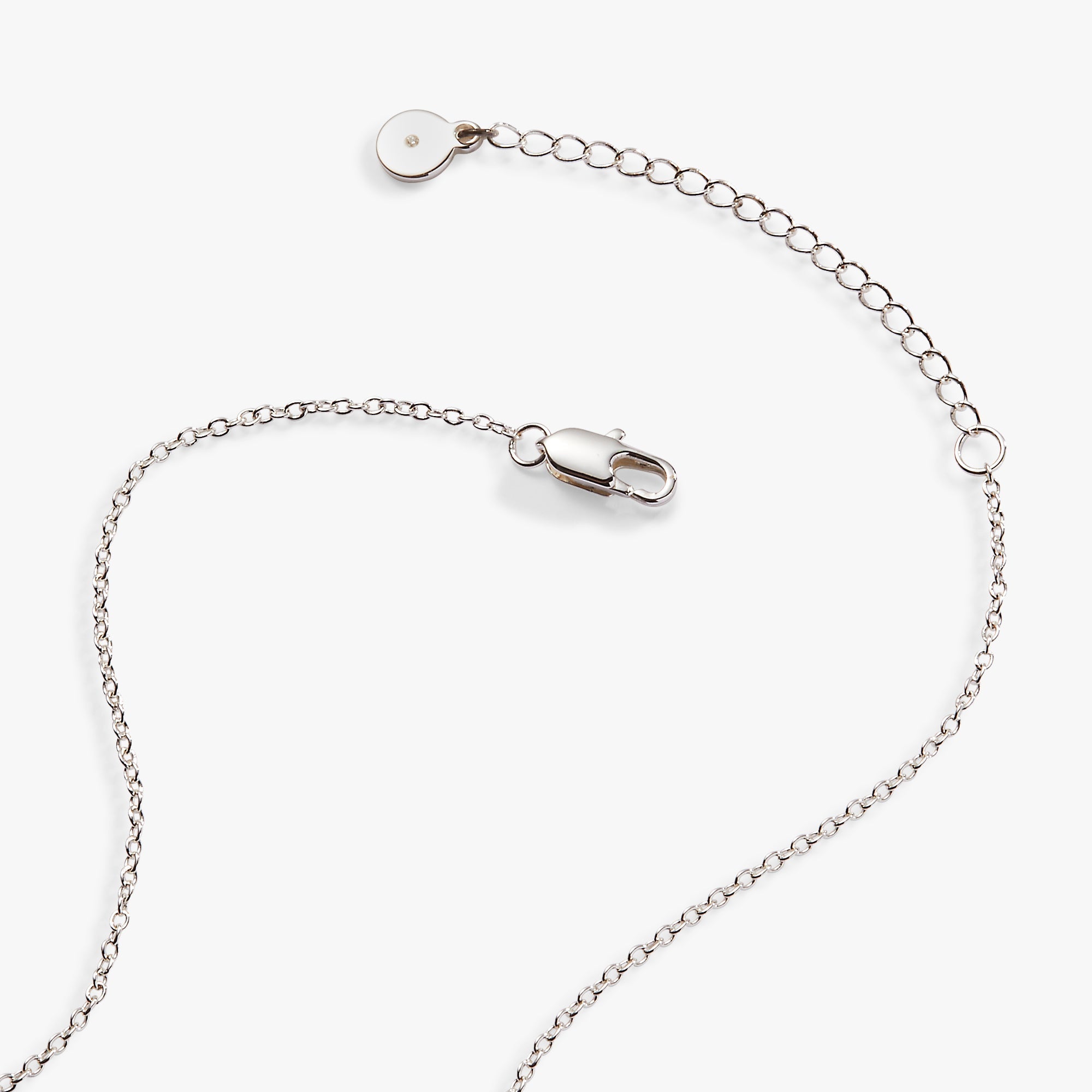 Silver Crystal Bunny Pendant Necklace by ALEX AND ANI featuring a sparkling bunny charm on a delicate chain.