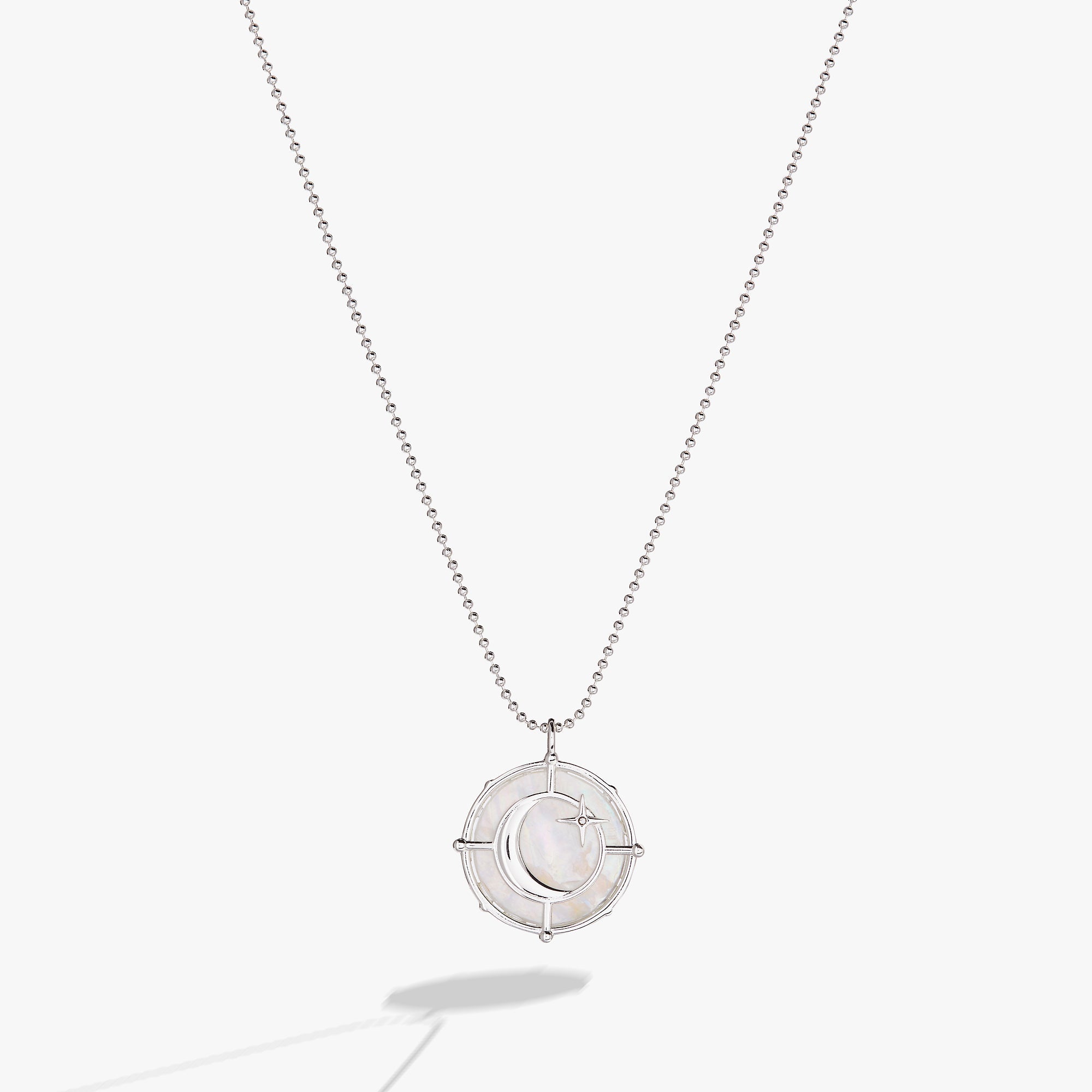Silver Sagittarius Zodiac Double-Sided Charm Necklace by ALEX AND ANI featuring a detailed zodiac symbol and elegant chain.