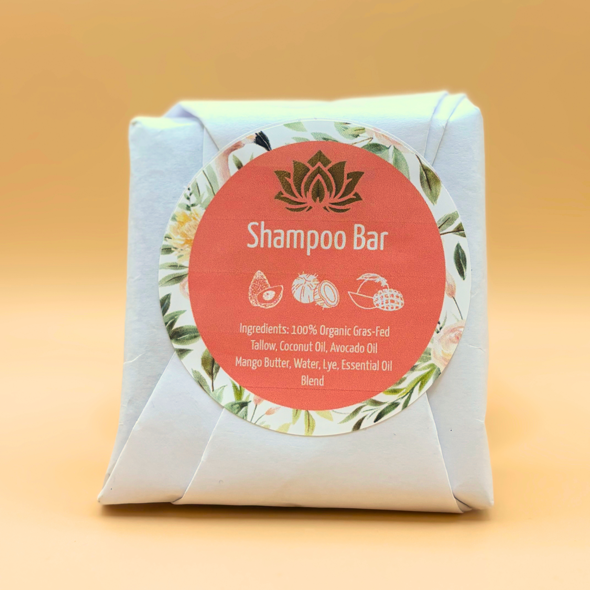 Three bars of unscented Tallow Shampoo in a multipack by Ancient Health & Healings, featuring natural tallow-based shampoo bars.