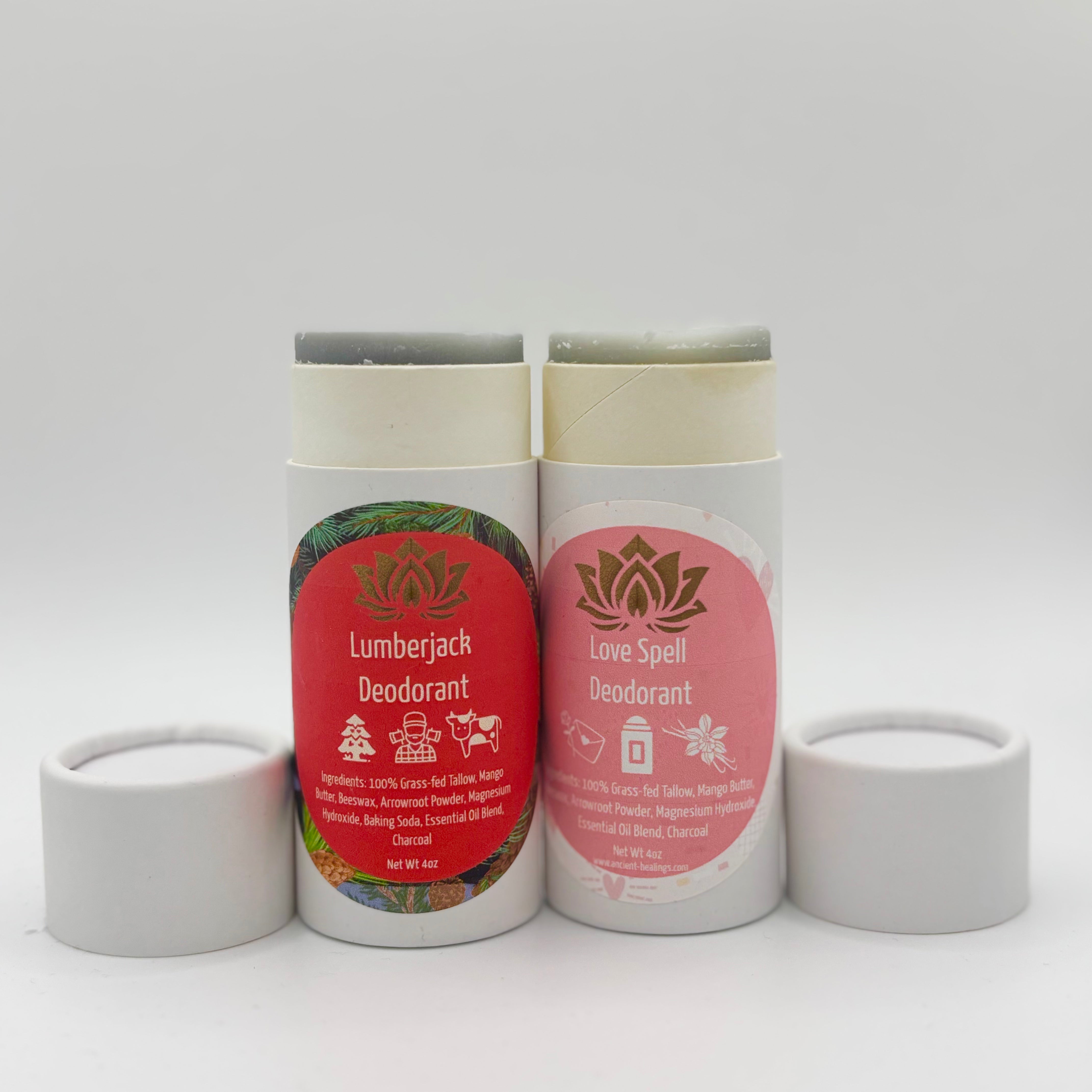 Ancient Health & Healings lavender-tallow deodorant stick with fresh floral scent, natural feminine deodorant for everyday use.