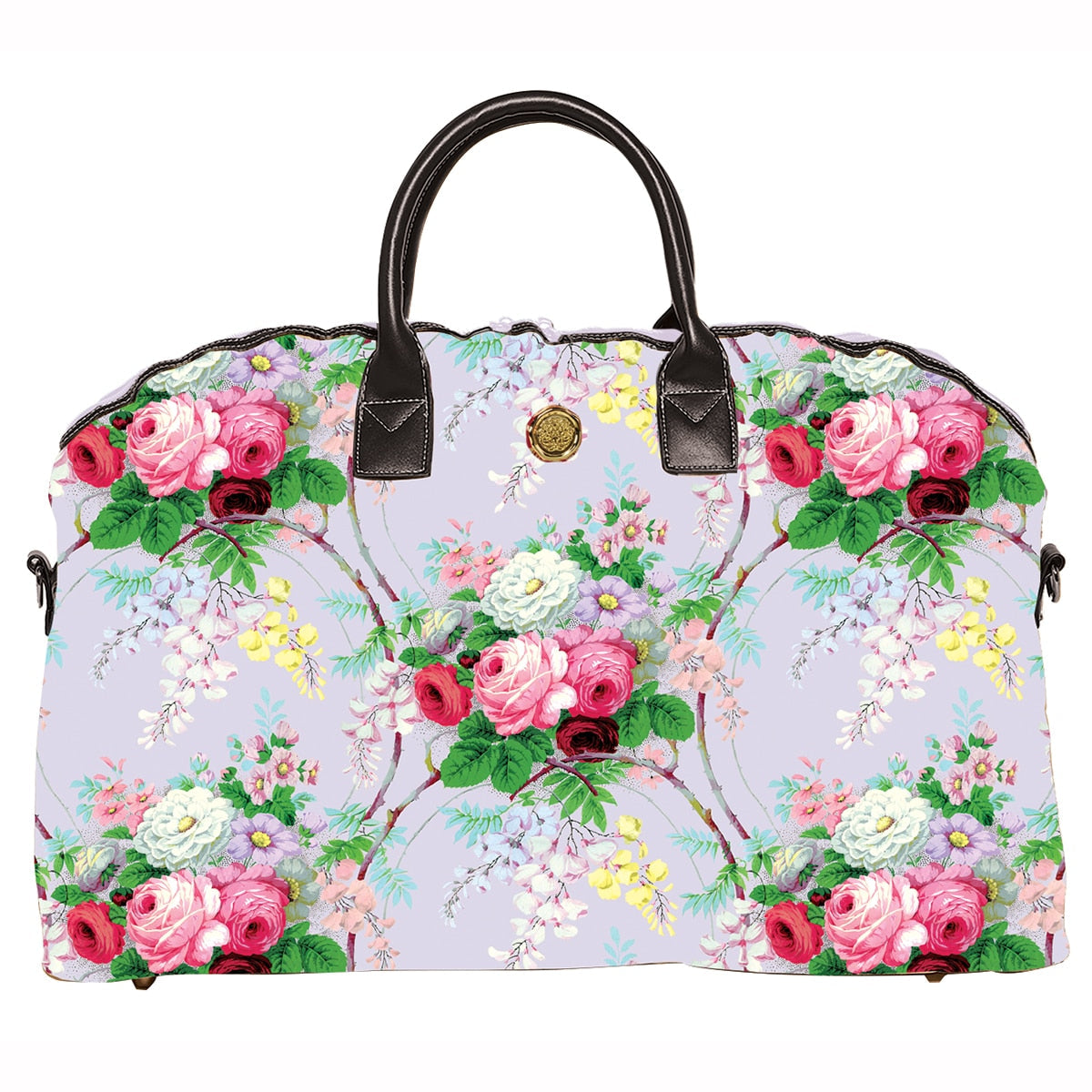 Lillian Duffle Bag by Anna Griffin Inc. in soft fabric with top handles, featuring a stylish design and spacious interior.