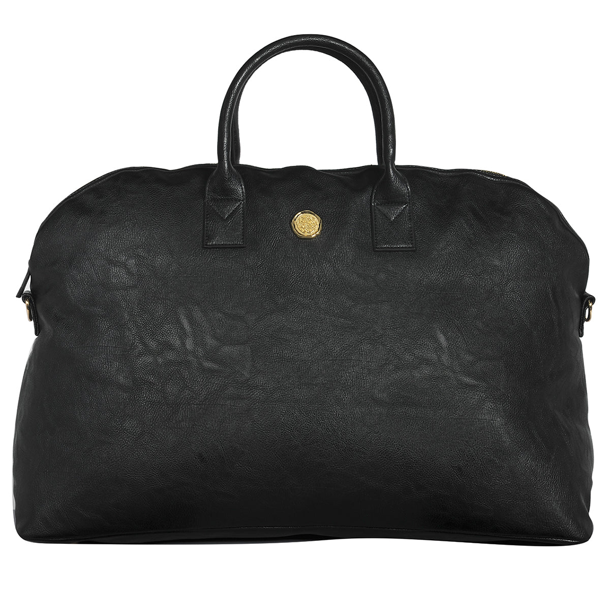 Onyx black duffle bag by Anna Griffin Inc. with sturdy handles and spacious main compartment for travel or gym use.