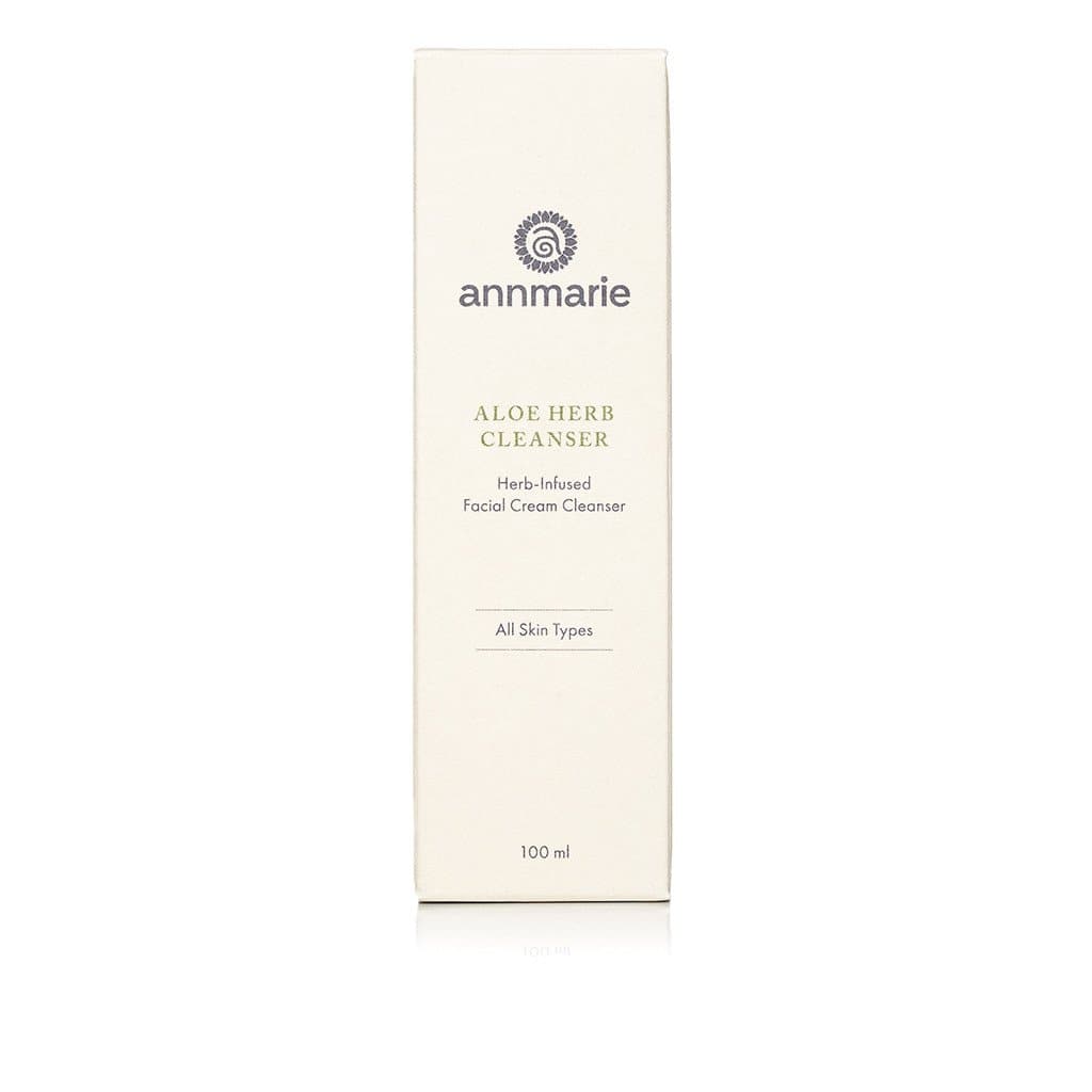 Aloe Herb Cleanser bottle by Annmarie Skin Care, 100ml, with natural ingredients and herbal formula for gentle skin cleansing.