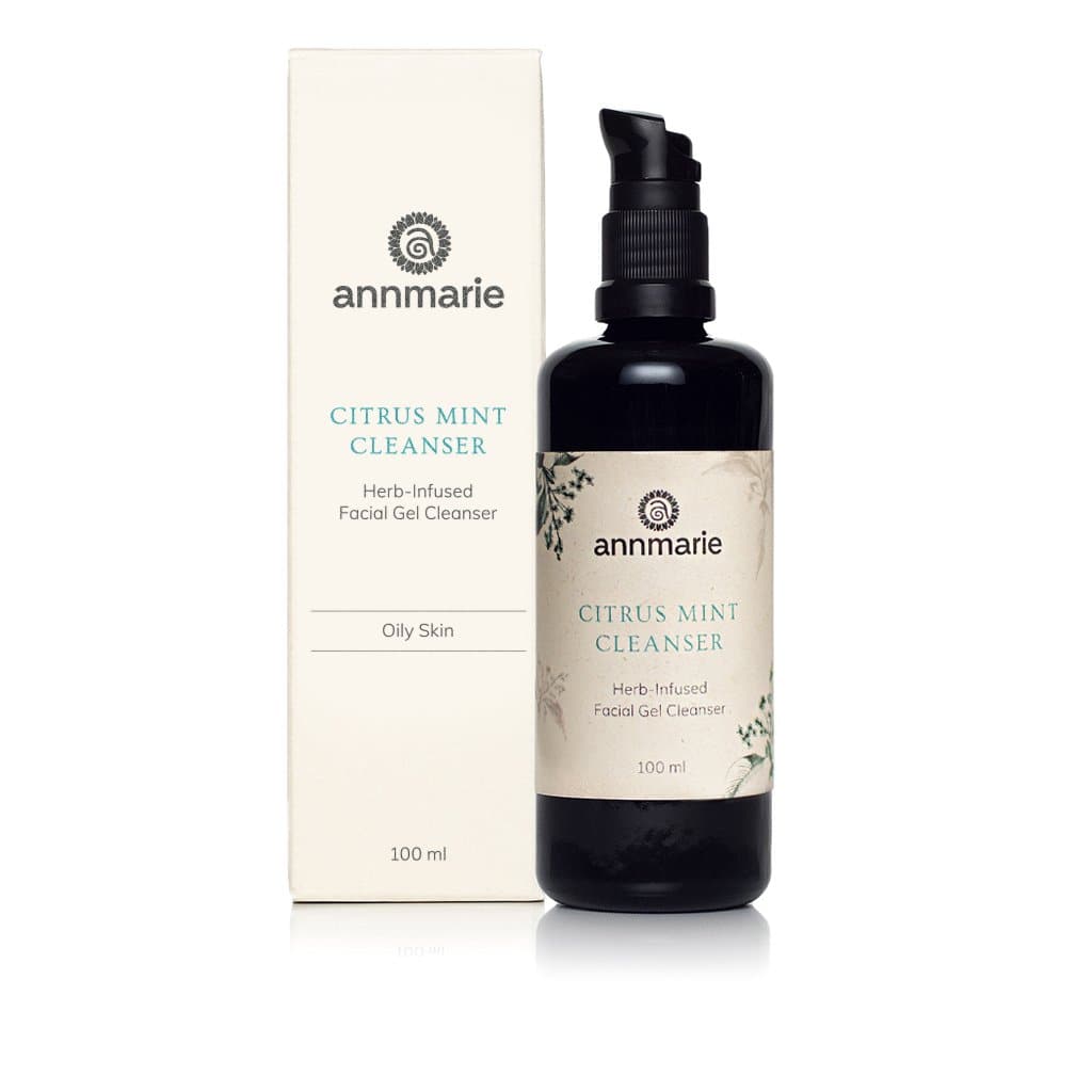 Annmarie Skin Care Citrus Mint Cleanser 100ml bottle with a vibrant label, designed for facial cleansing and refreshing skin.