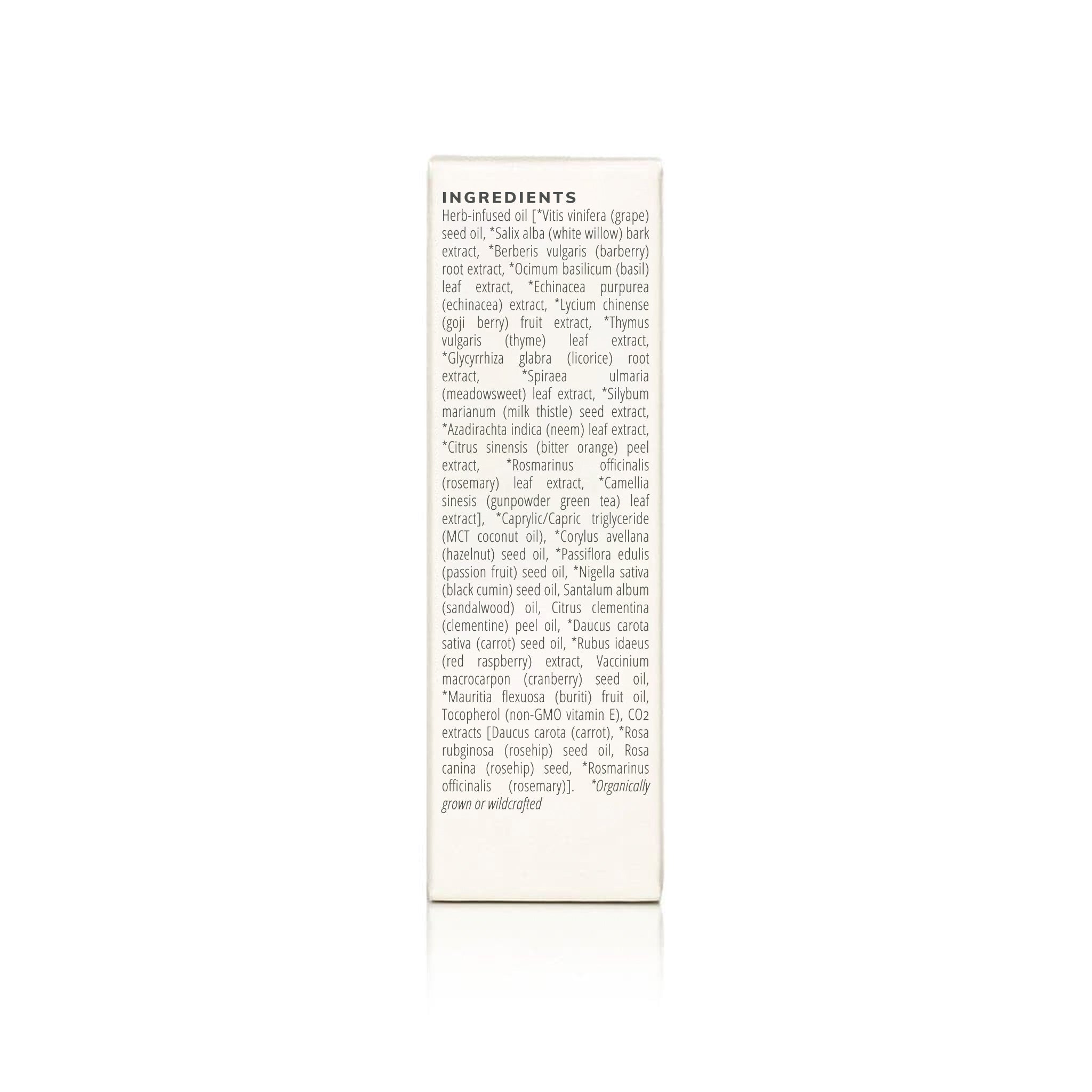 Herbal facial oil for oily skin by Annmarie Skin Care in a 15ml bottle, featuring natural ingredients for balanced skin.