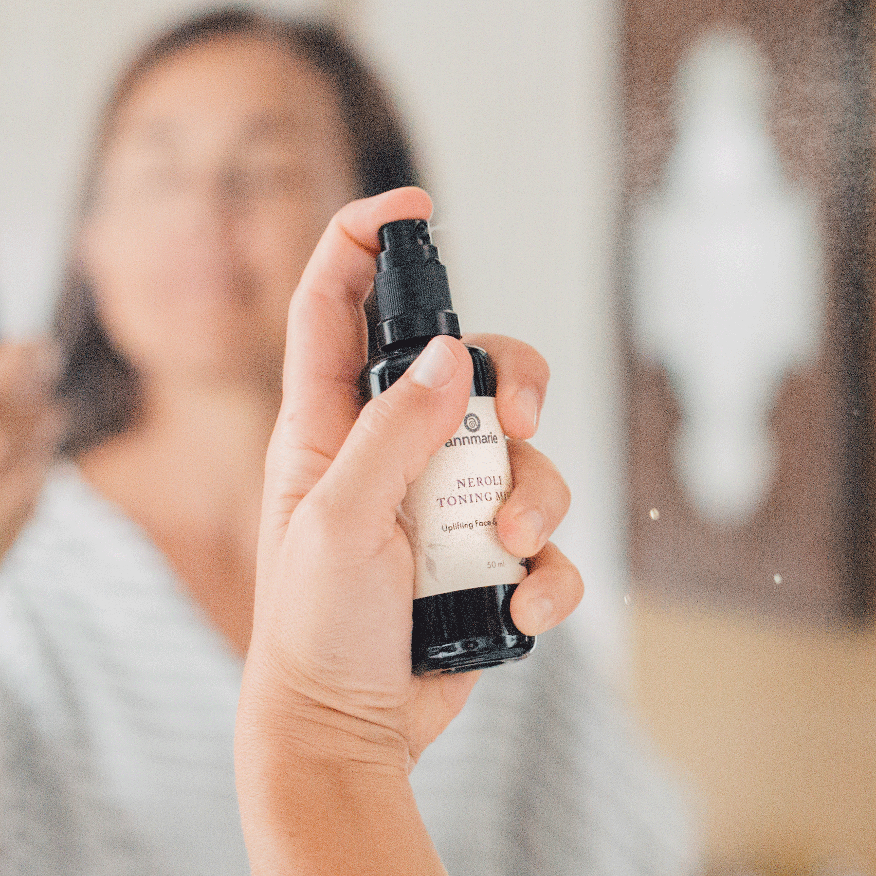 Neroli Toning Mist by Annmarie Skin Care in a 50ml bottle, featuring a refreshing floral facial toner for skin revitalization.