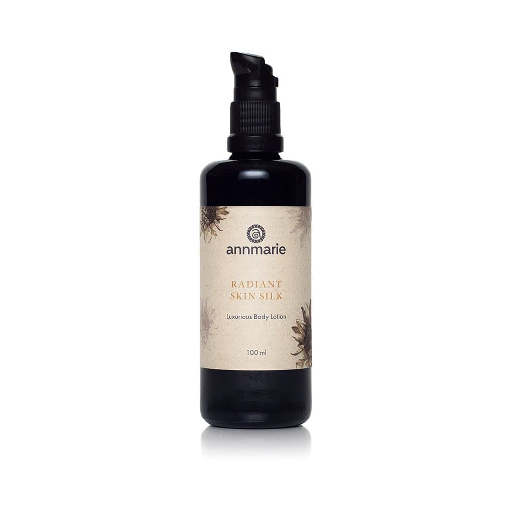 Annmarie Skin Care Radiant Skin Silk Body Lotion in 100ml bottle, smooth and nourishing lotion for radiant skin.