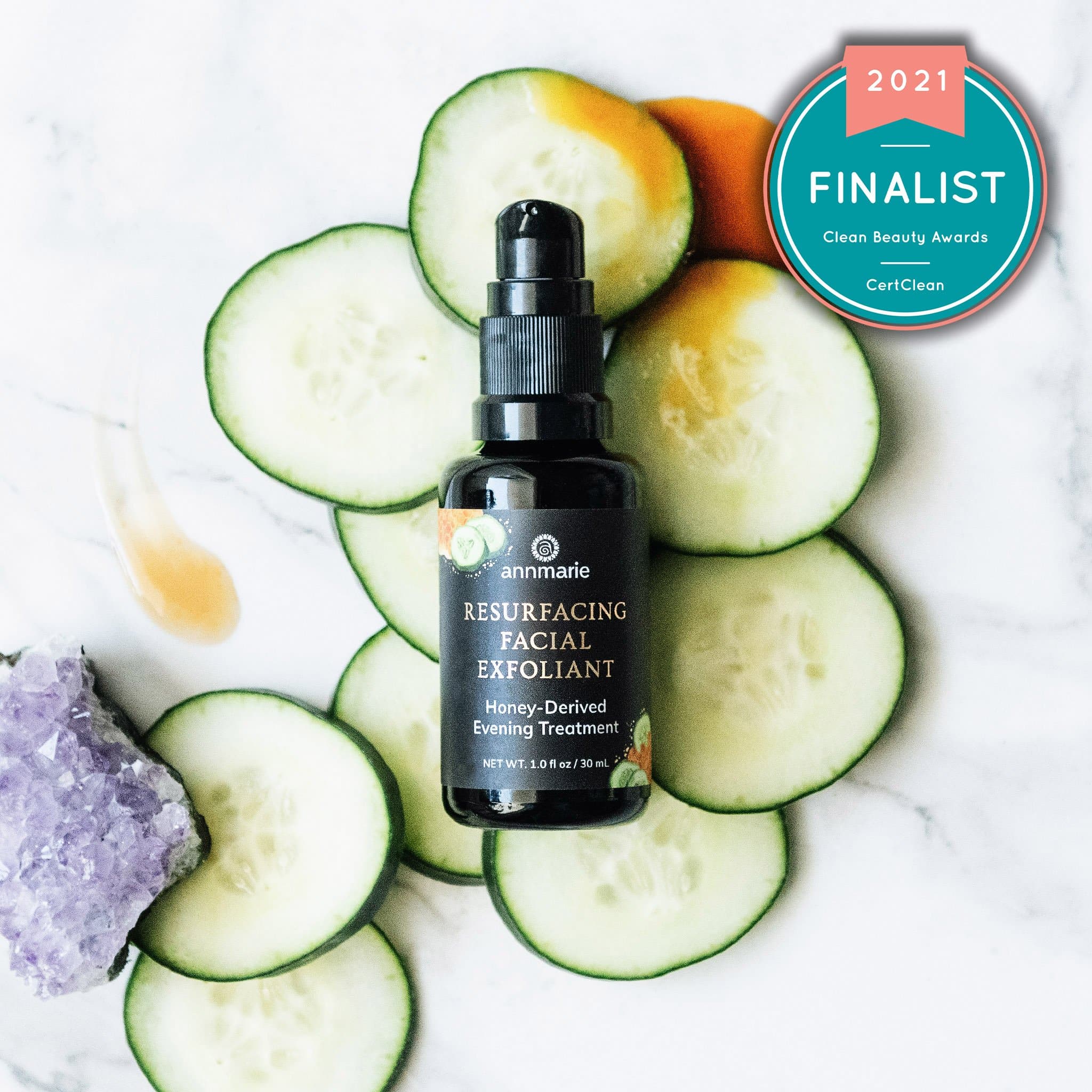 Annmarie Skin Care Resurfacing Facial Exfoliant in 30ml bottle, gentle exfoliating treatment for smooth, radiant skin.