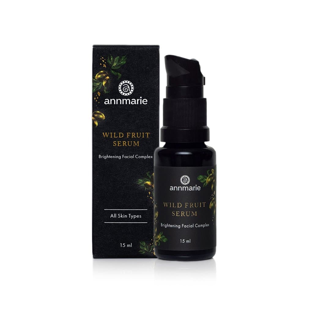 Brightening Wild Fruit Serum by Annmarie Skin Care, 15ml, highlighting natural fruit ingredients for radiant facial skin.