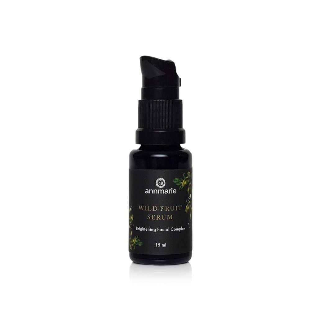 Wild Fruit Serum Brightening Facial Complex by Annmarie Skin Care in a 15ml bottle, featuring vibrant fruit extracts for skin glow