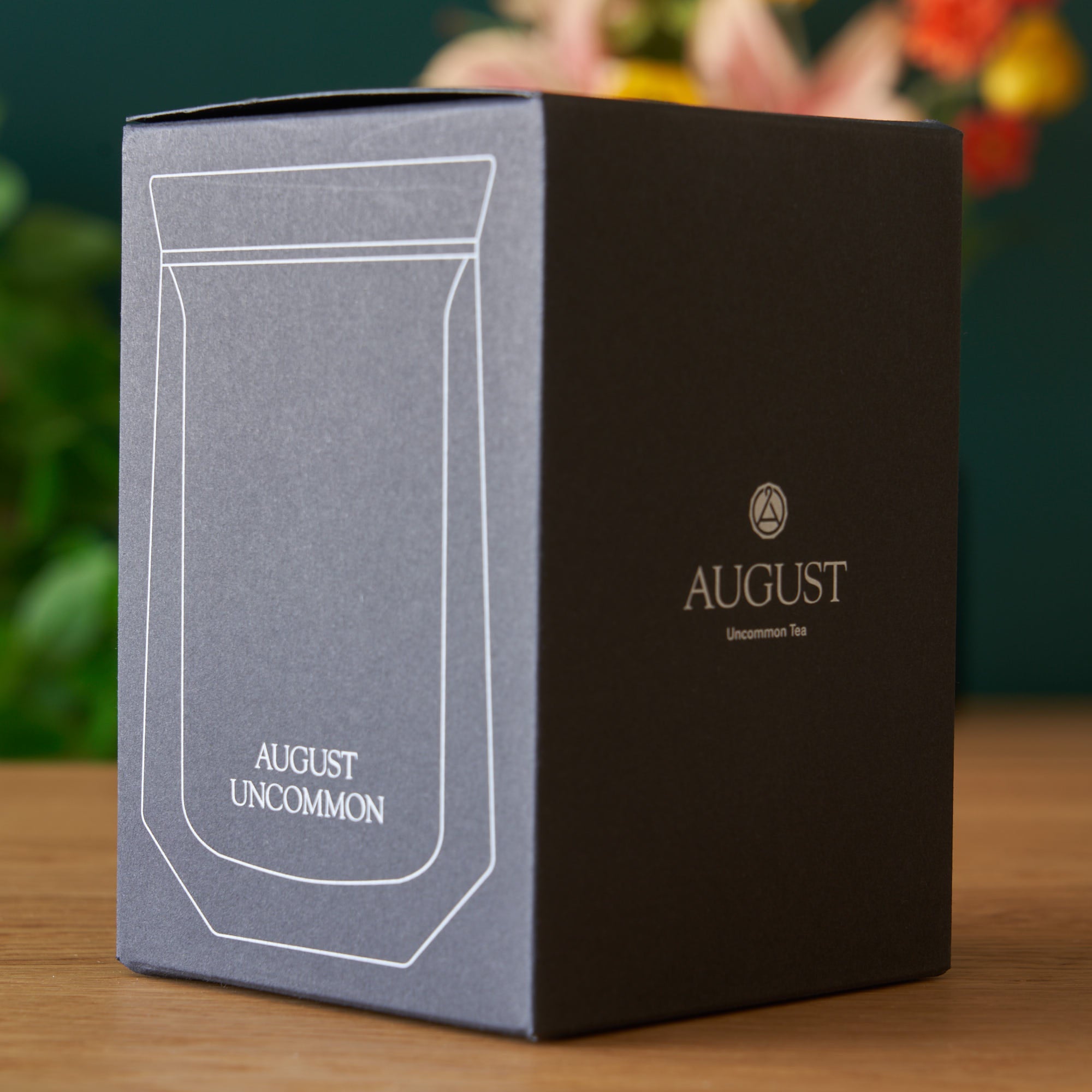 August Uncommon Tea tasting glass for tea, showcasing a clear, elegant glass vessel designed for a refined drinking experience.