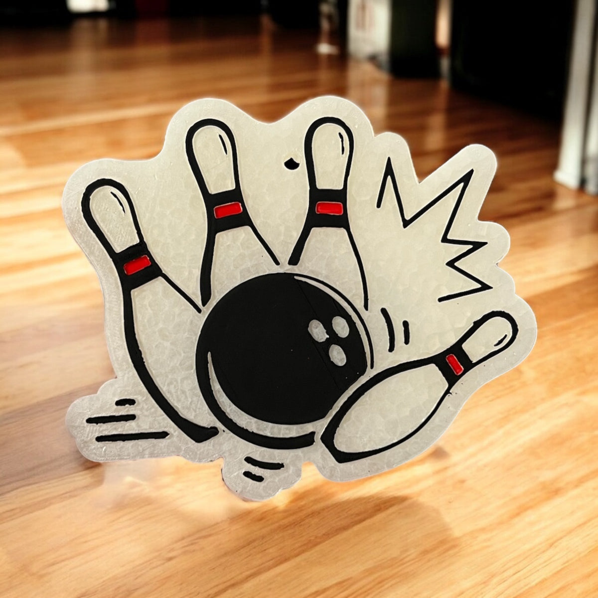 Bowling Freshie air freshener by Bug & Bean Freshies in a colorful, bowling-themed design for freshening up spaces.