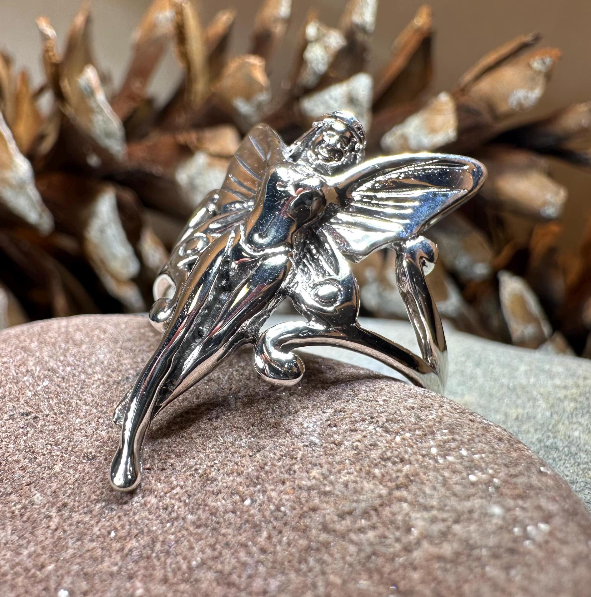 Celtic Crystal Design Jewelry Belle Epoque Fairy Ring featuring intricate Celtic patterns and sparkling crystal accents.