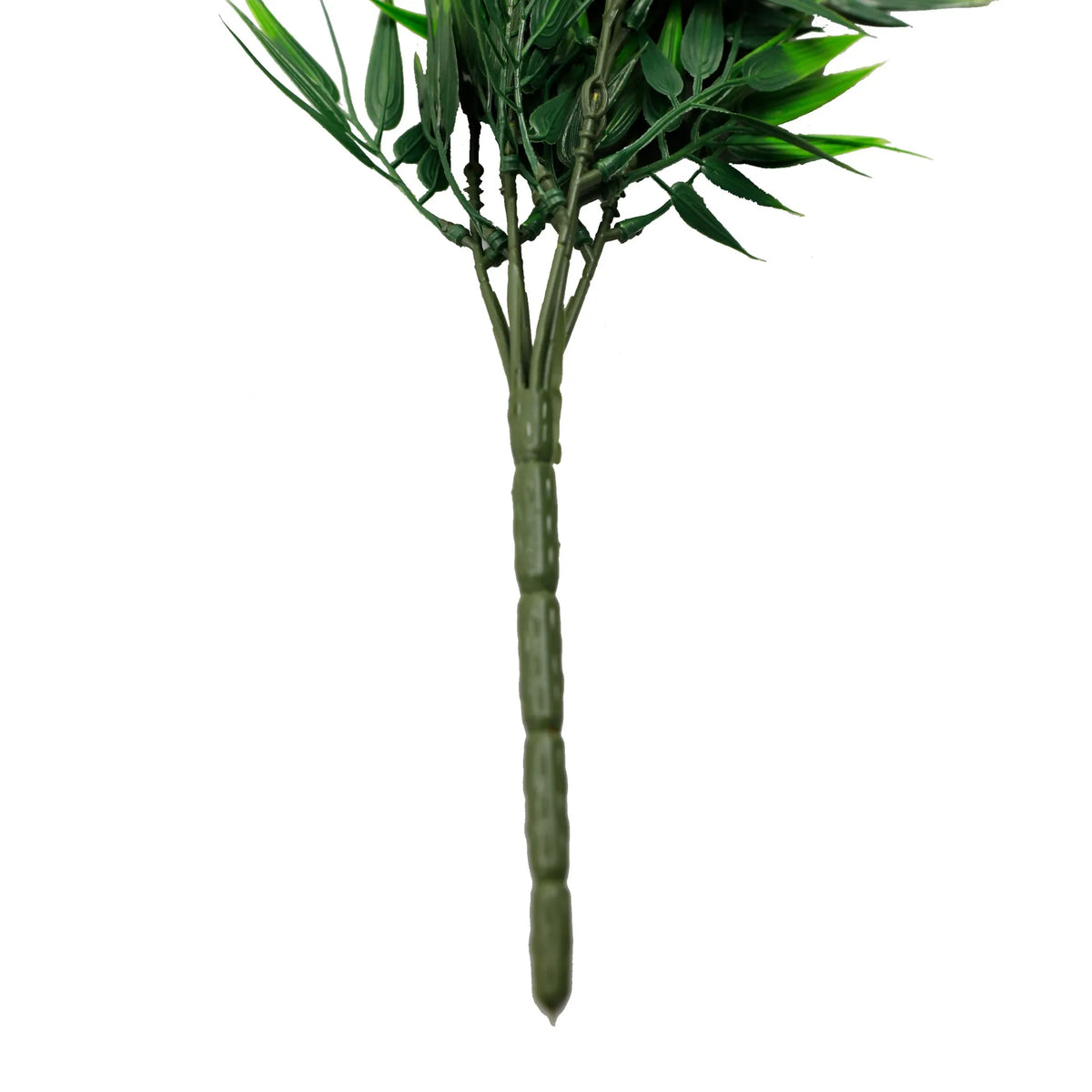 Artificial bamboo leaf garland hanging bush by Designer Plants USA, UV resistant, fire rated, 6.7x30 inches, ideal for decorative outdoor use.