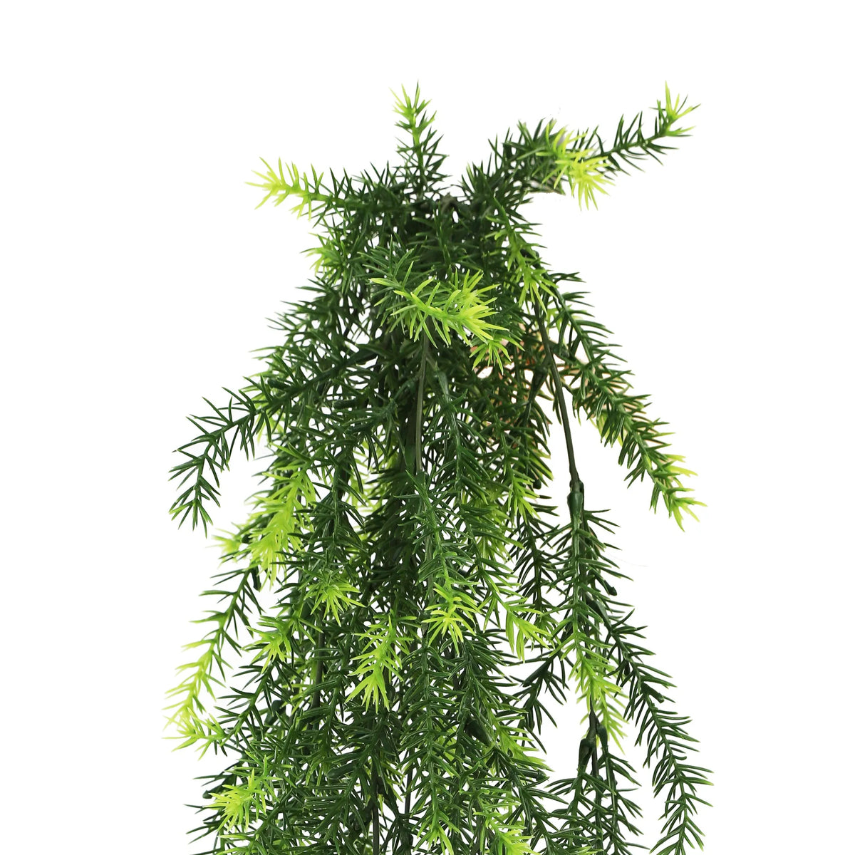Artificial Cedar Vine Garland by Designer Plants USA, 7.8x30in, UV resistant, fire-rated faux hanging bush for indoor or outdoor decor.