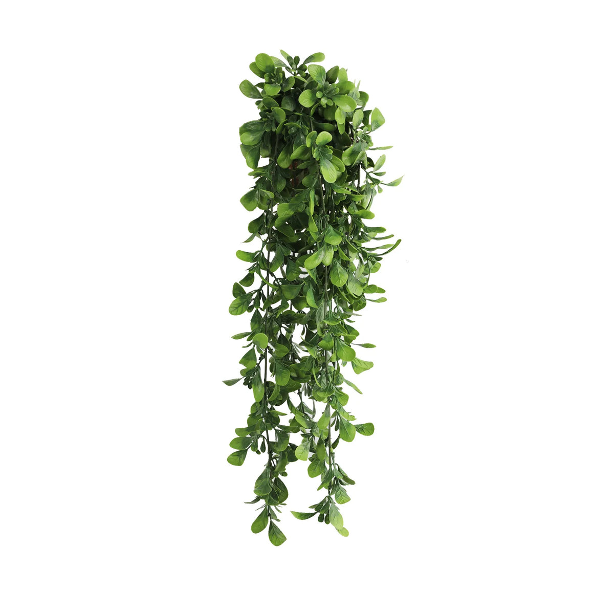Artificial Creeping Fig Garland by Designer Plants USA, UV-resistant hanging bush, 7.1x30 inches, fire-rated NFPA701.