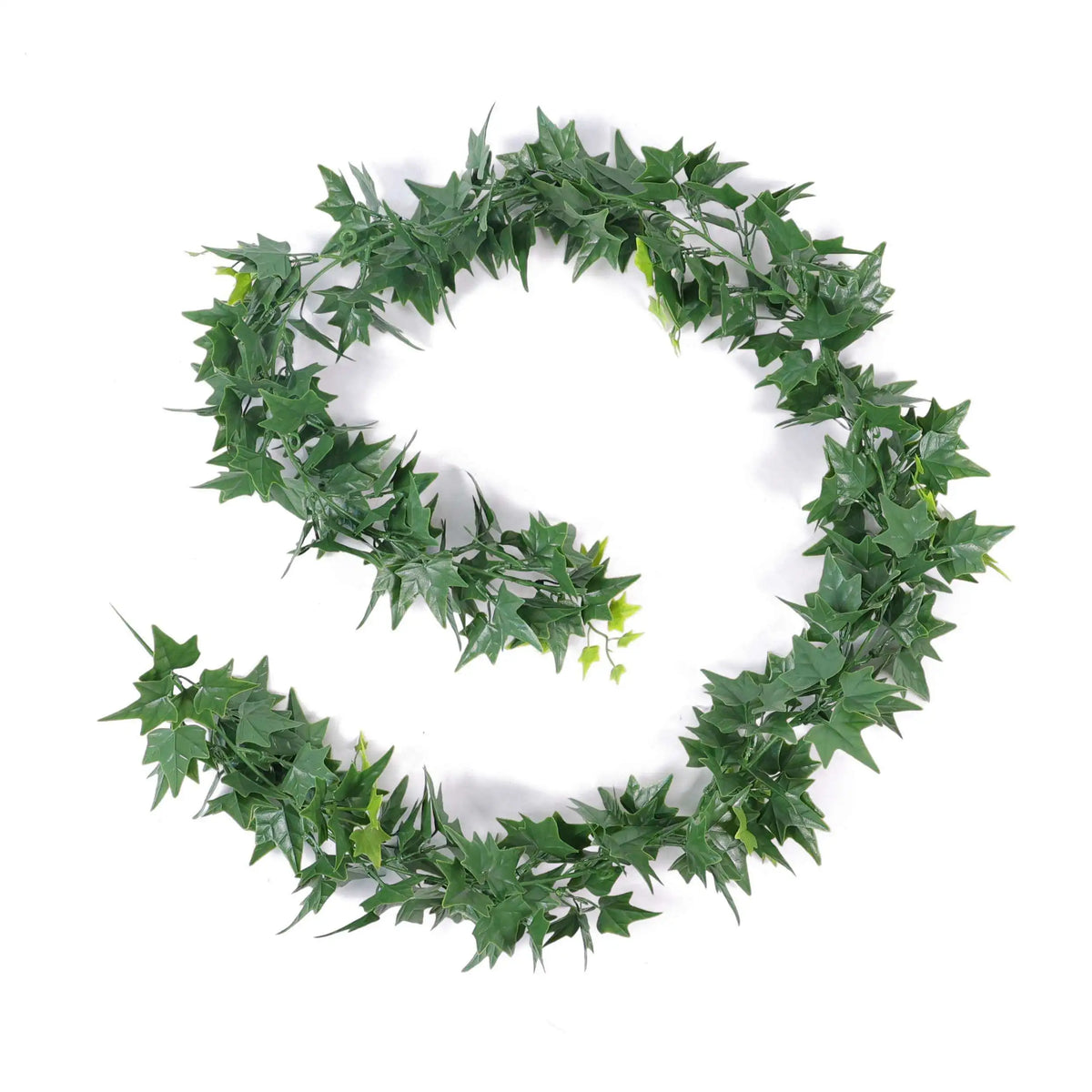 Lifelike 63-inch UV-resistant artificial ivy garland by Designer Plants USA, perfect for hanging décor, interconnectable for versatile displays.