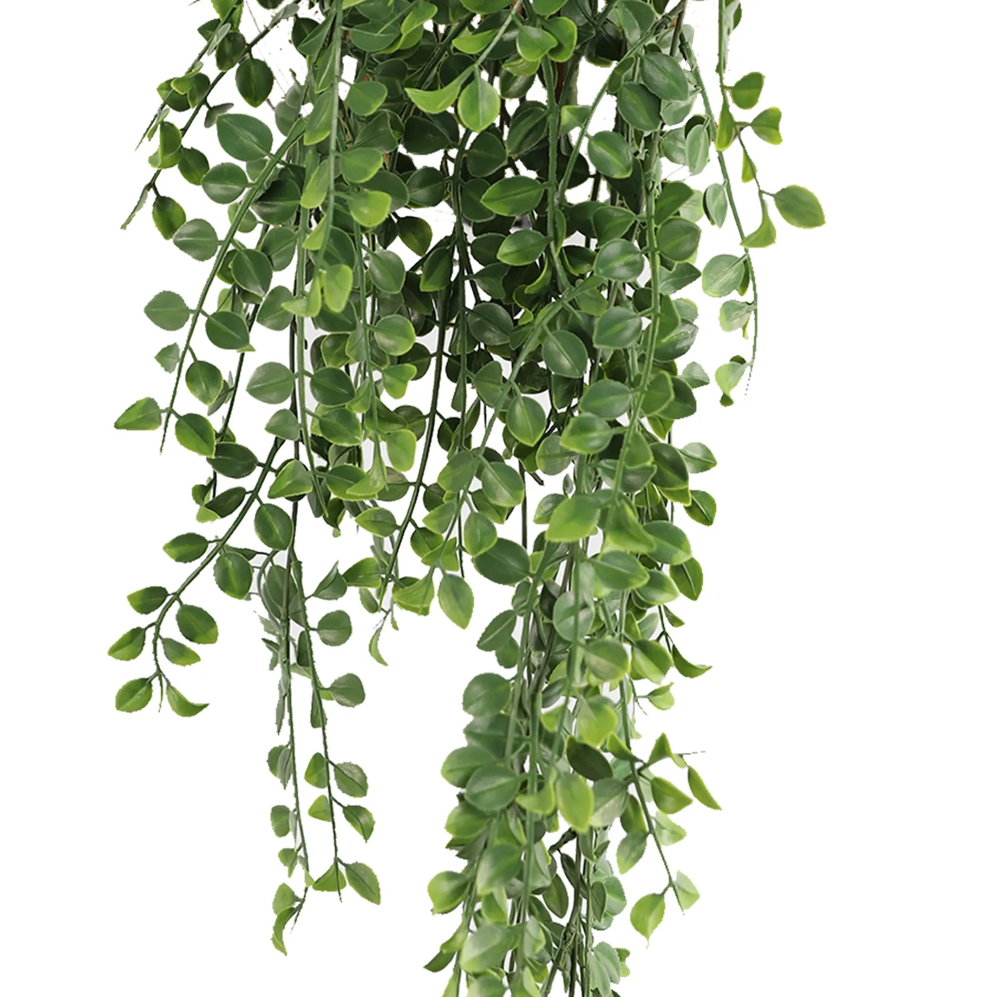 Artificial pearls garland hanging bush by Designer Plants USA, UV resistant, 7.8x31 inches, fire-rated NFPA701, ideal for decor.