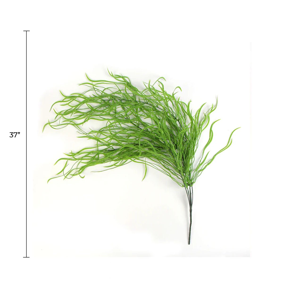 Artificial Weeping Willow Grass hanging bush by Designer Plants USA, 37 inches tall, UV resistant, perfect for outdoor decor.