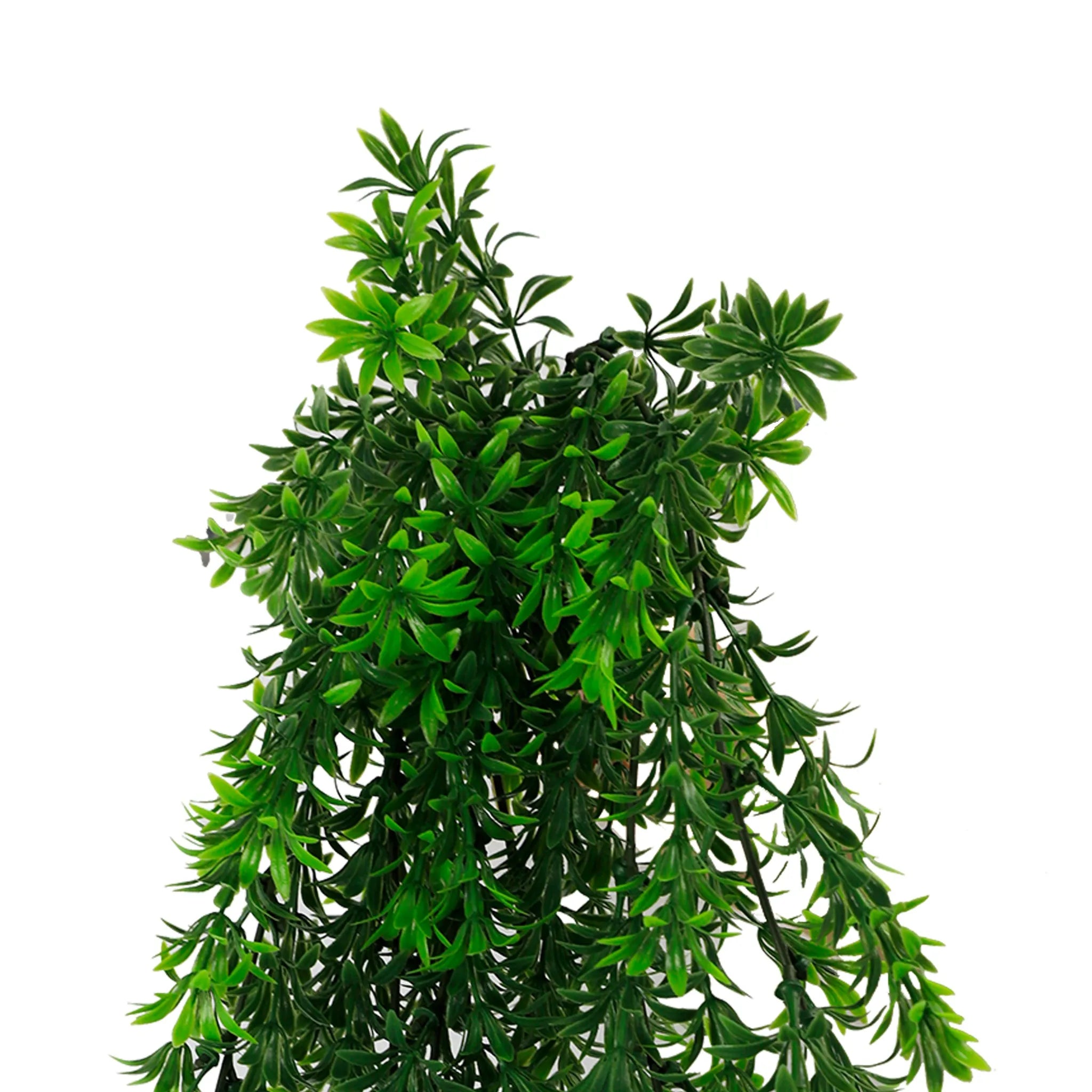 Artificial willow leaf garland by Designer Plants USA, UV resistant and fire-rated 7.1x30 inches, ideal for hanging plant decor.