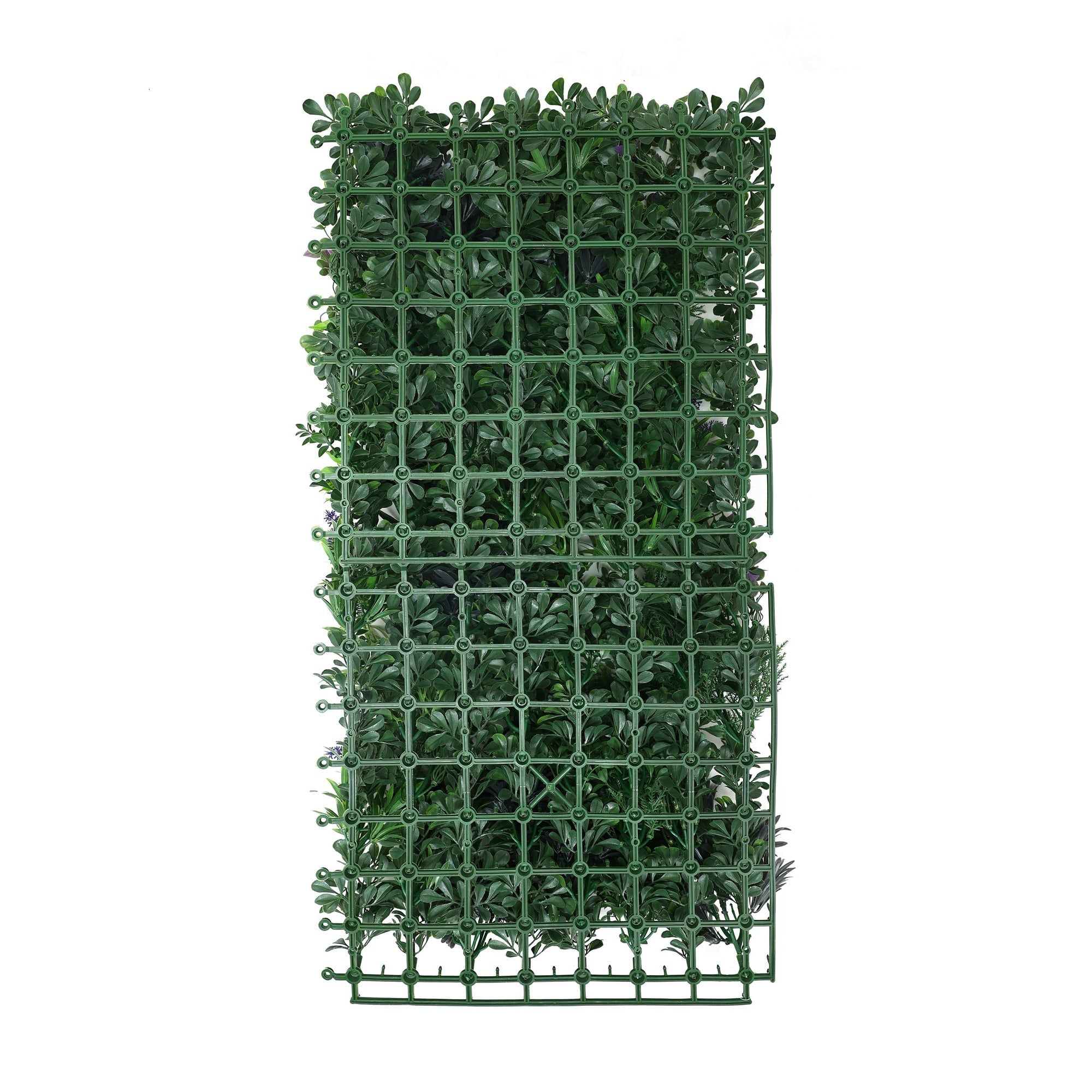 Rustic botanical lavender artificial green wall panel by Designer Plants USA, UV resistant, 40x20 inches, ideal for living wall projects.