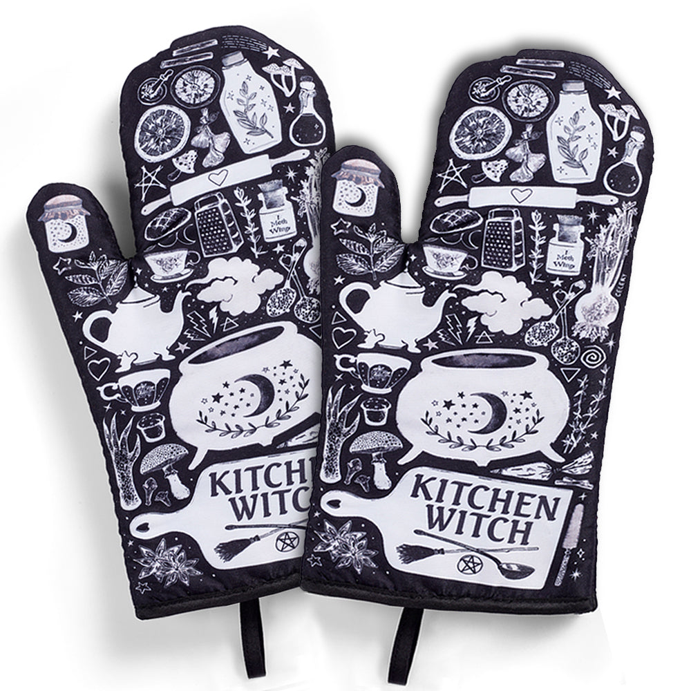 Wooden spoon with witchy design from Spirit Nest, perfect for kitchen use, featuring a carved witch motif on bamboo.