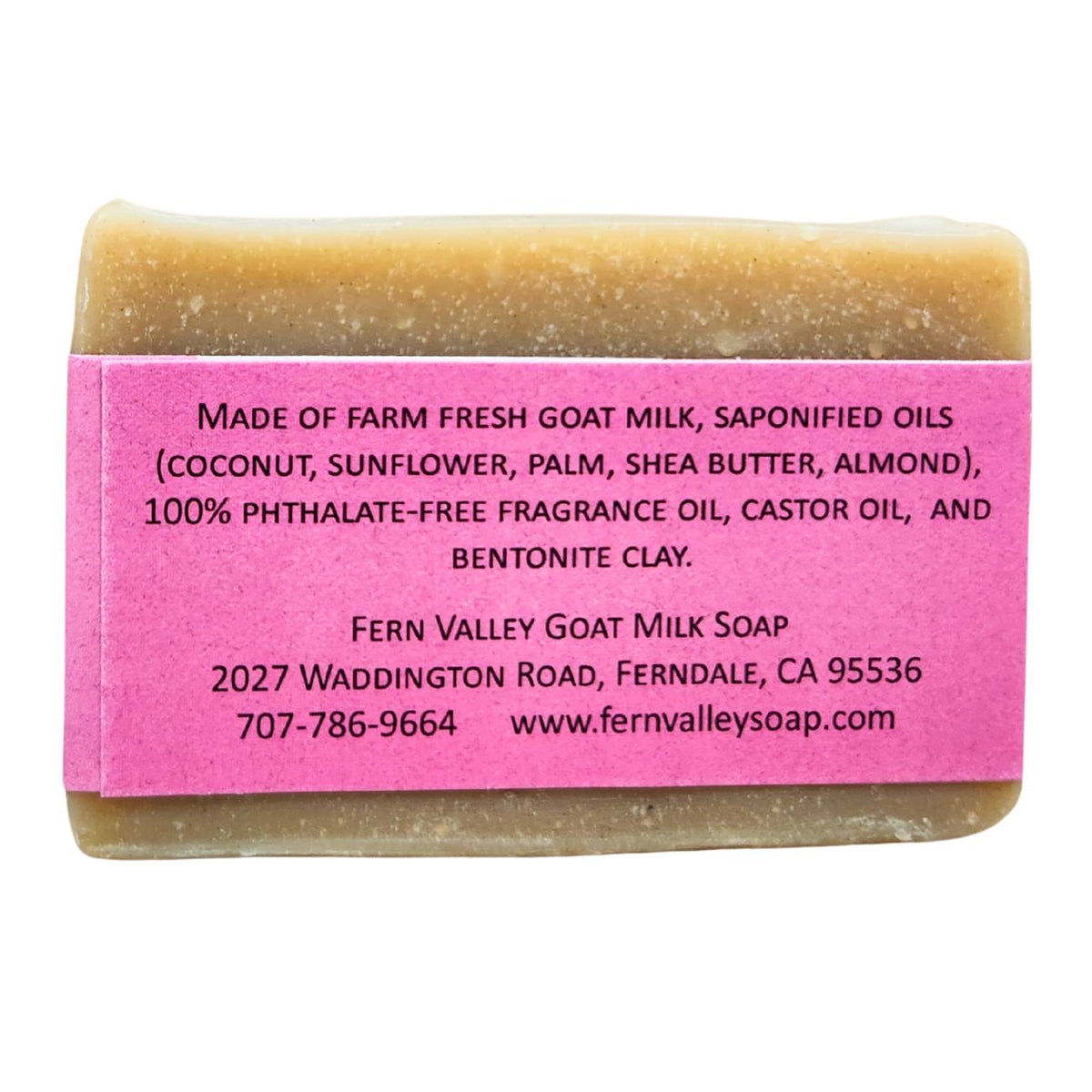 Fern Valley Goat Milk Soap with coconut and lime verbena scent, featuring a handmade shaving soap for women.