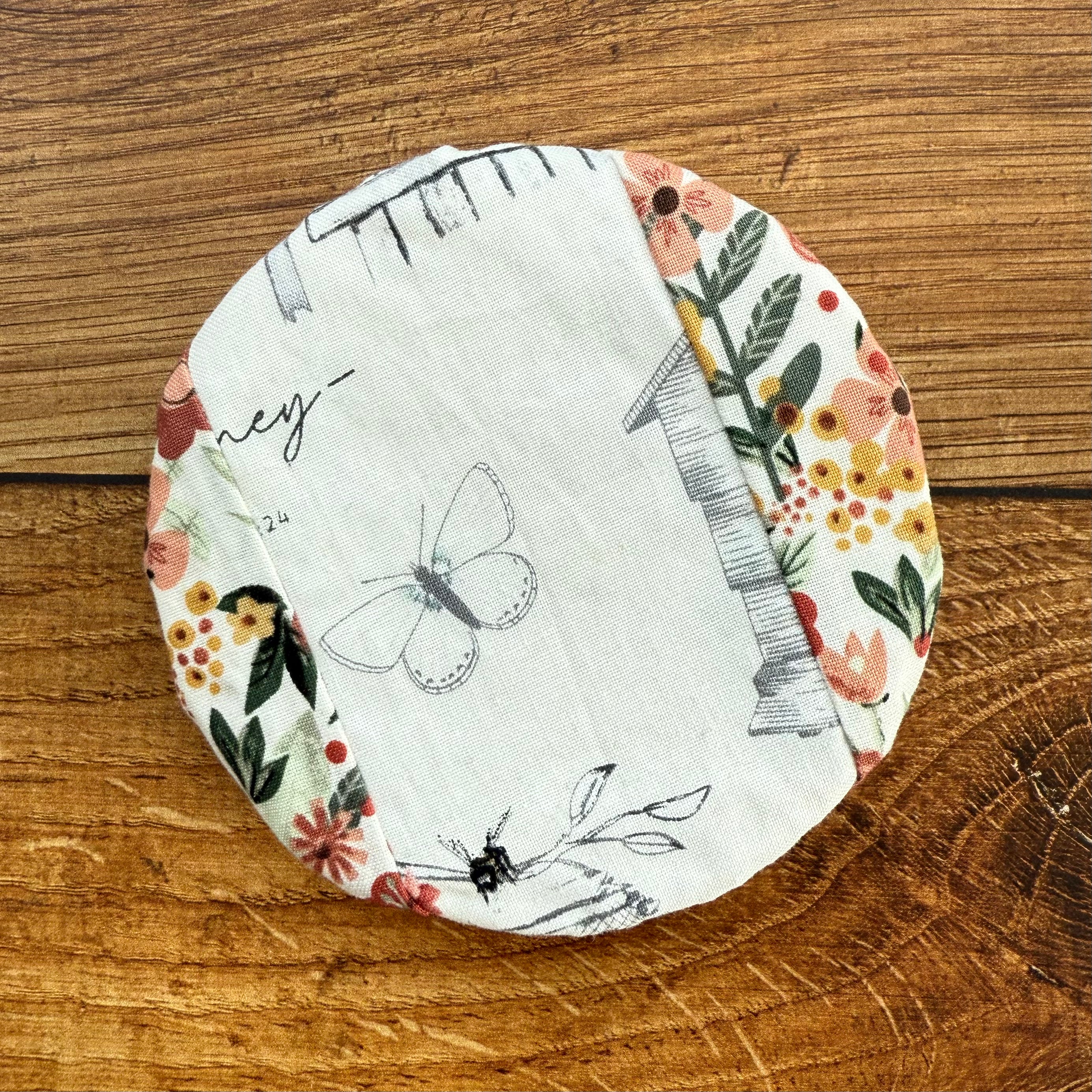 Tiny mushroom jar covers from Five Oaks Farm's From the Farm collection, featuring autumn-inspired mushroom designs.