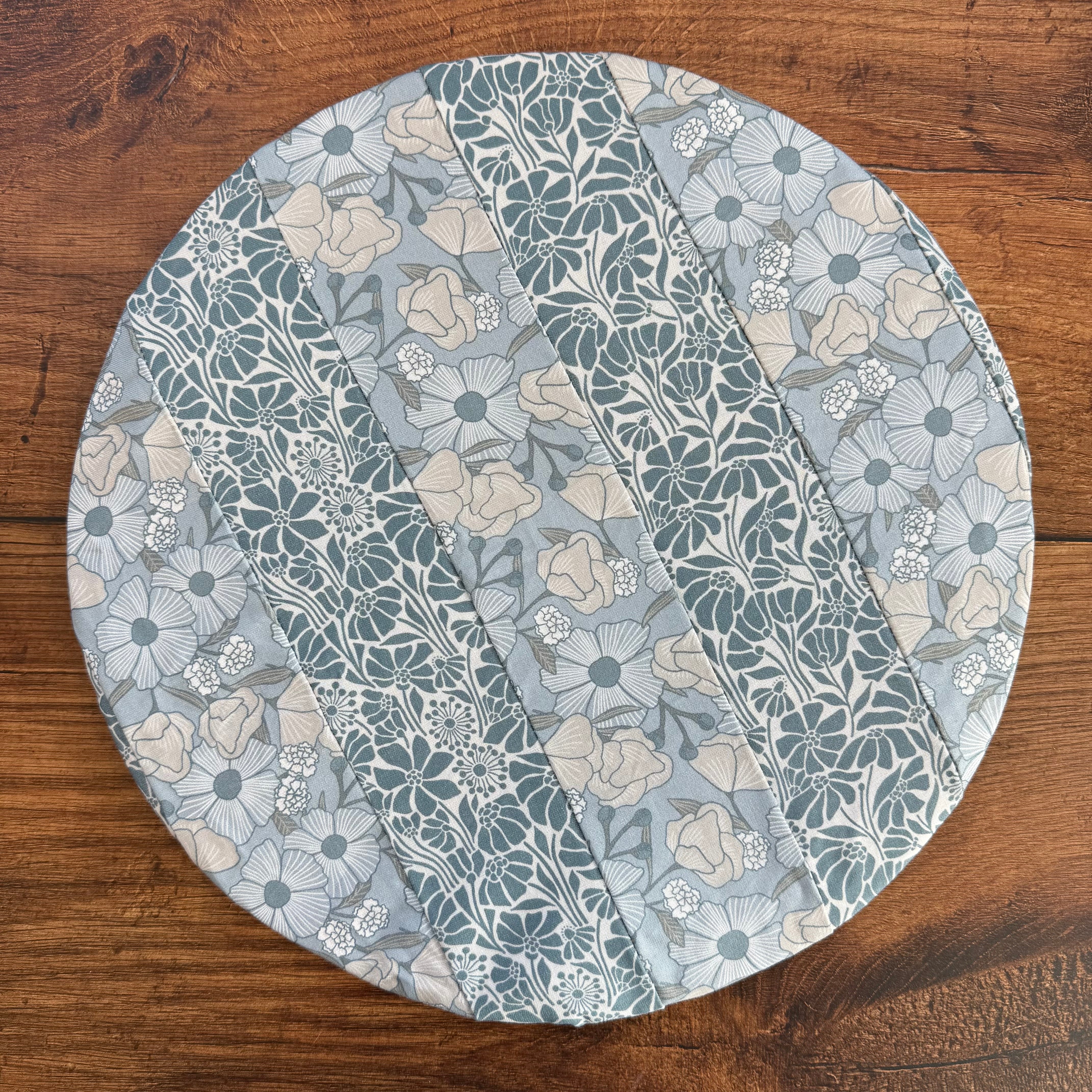 Medium bowl and banneton covers from Five Oaks Farm featuring autumn mushroom designs and rustic farm style.