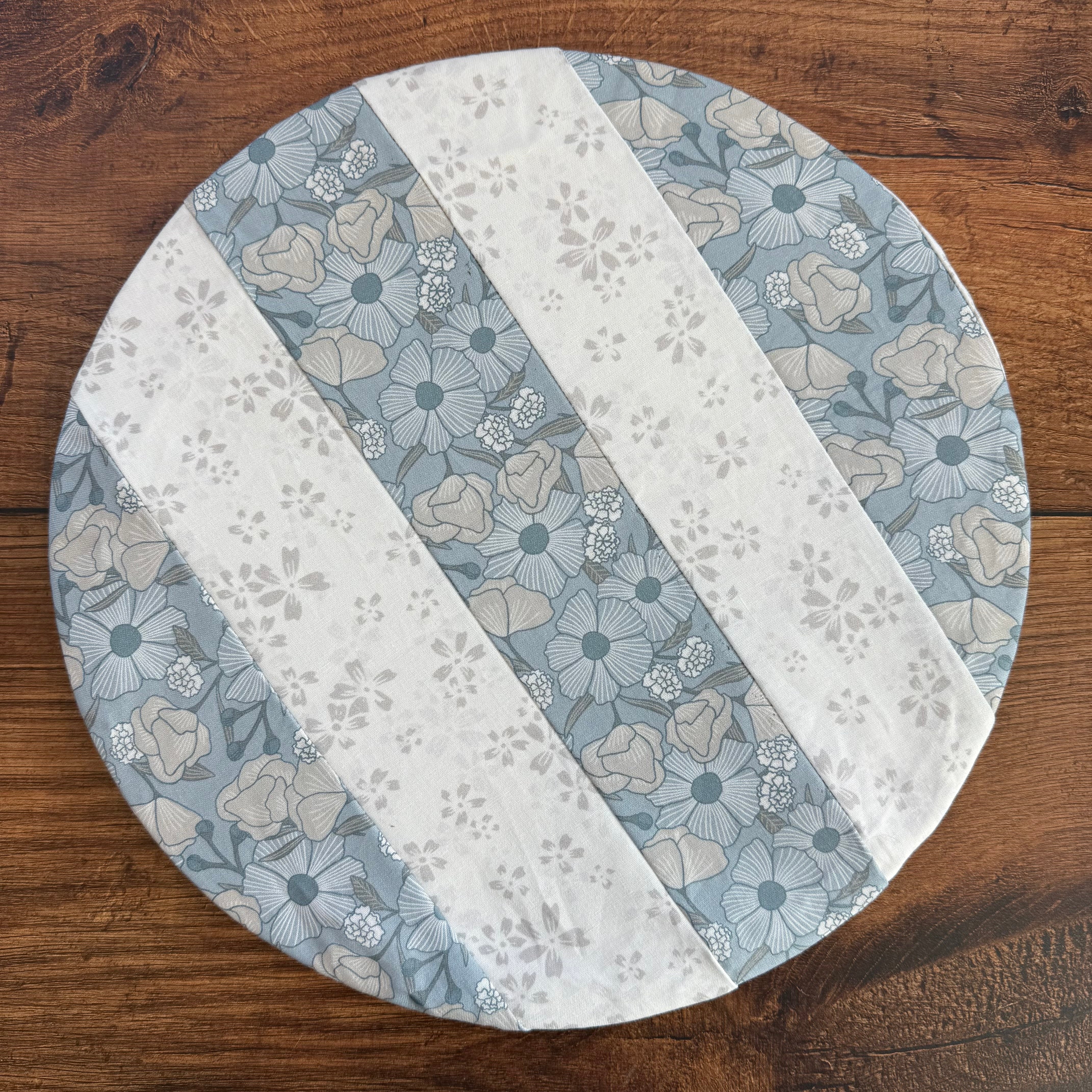 Medium bowl and banneton covers from Five Oaks Farm, featuring autumn mushroom and tiny mushroom designs.