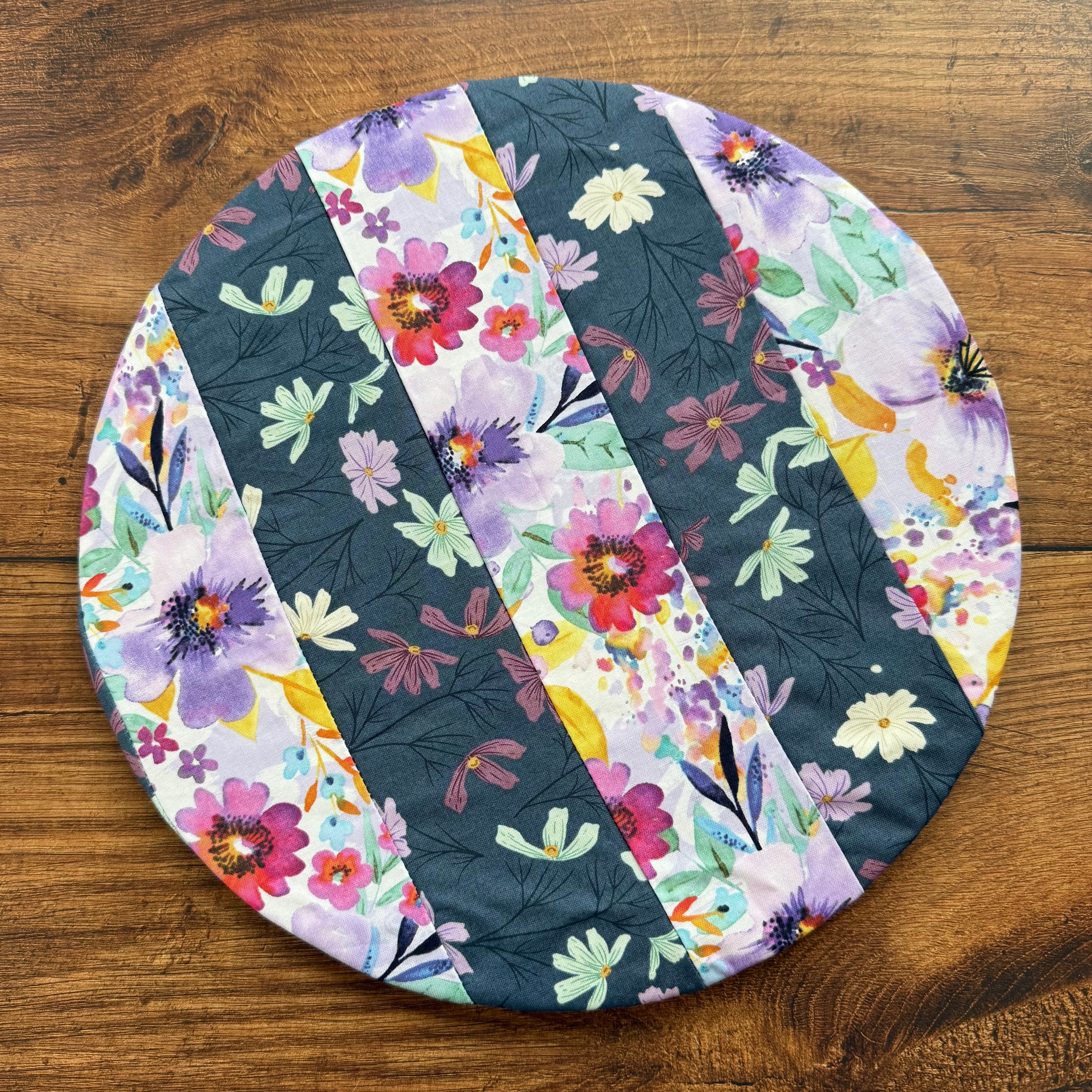 Medium bowl and banneton covers from Five Oaks Farm featuring autumn mushroom and tiny mushroom designs for bread proofing.