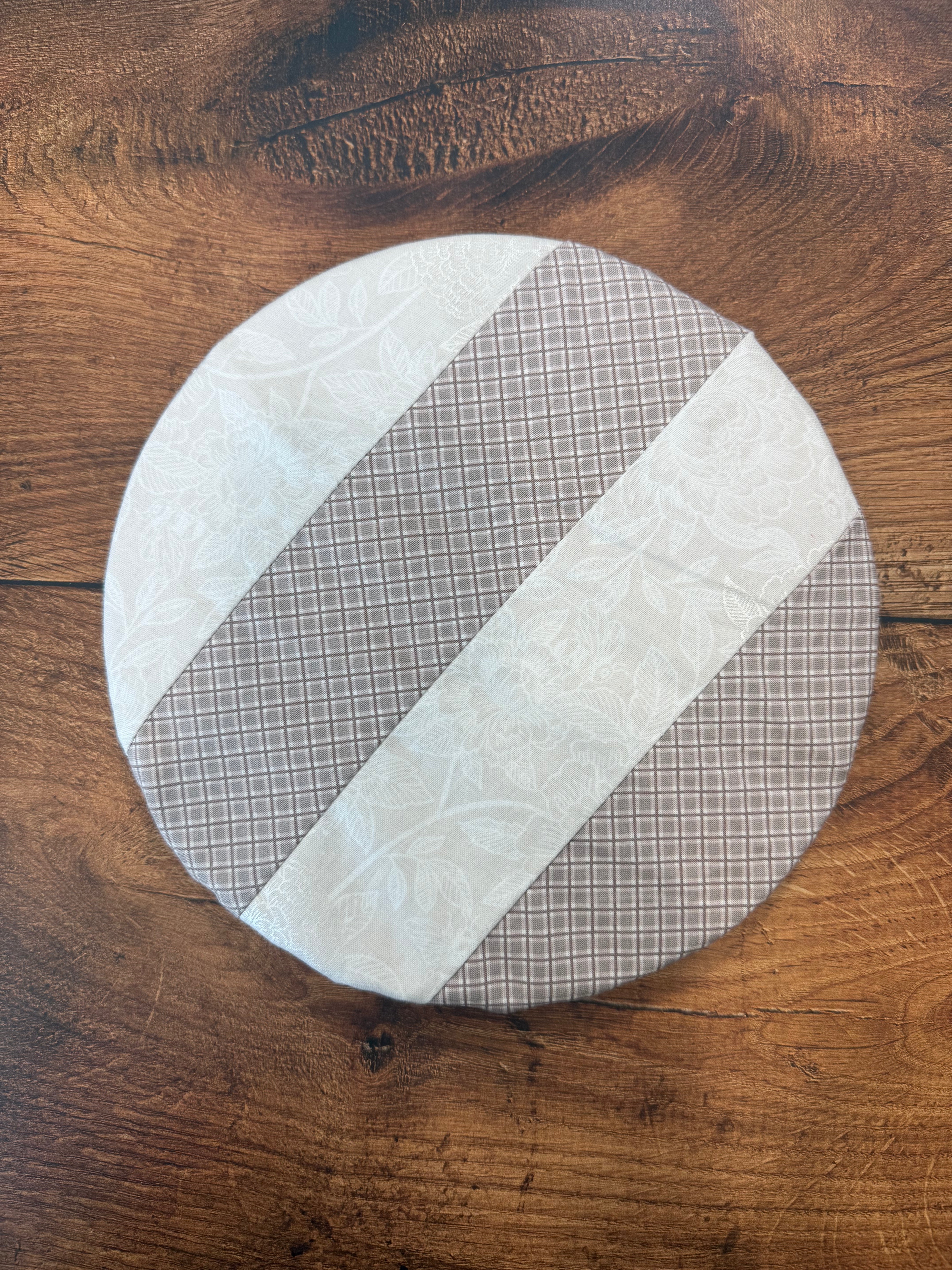 Small mushroom-shaped bowl and banneton covers from Five Oaks Farm, autumn-themed kitchen accessories for baking and serving.