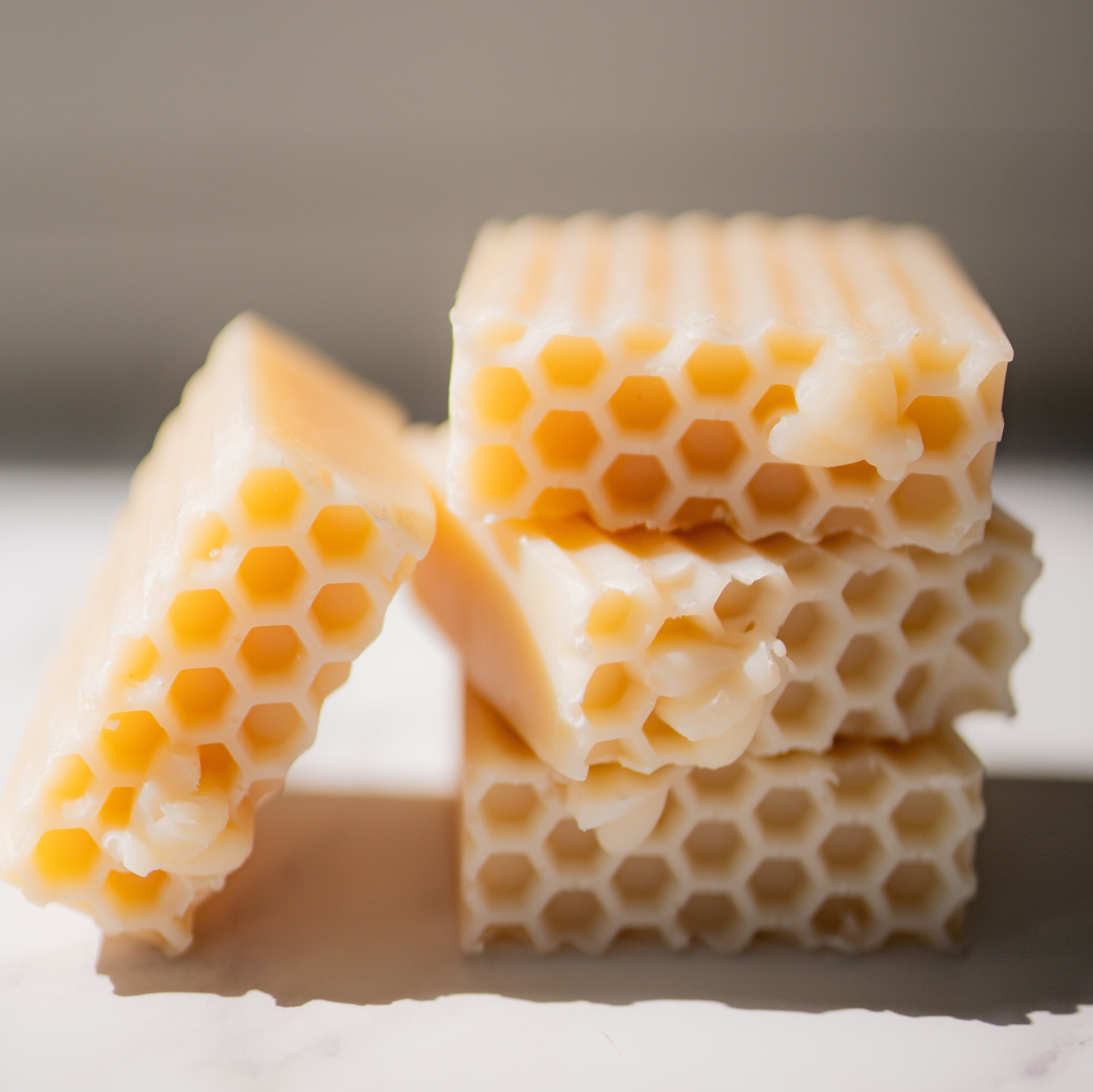 Handmade Lemon Honey Breeze soap from Five Oaks Farm, featuring natural ingredients and rustic farm packaging.
