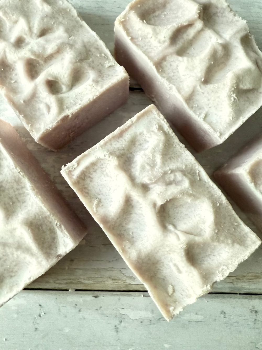 Handmade lemon honey breeze soap from Five Oaks Farm, featuring a rustic farm-inspired design and natural ingredients.