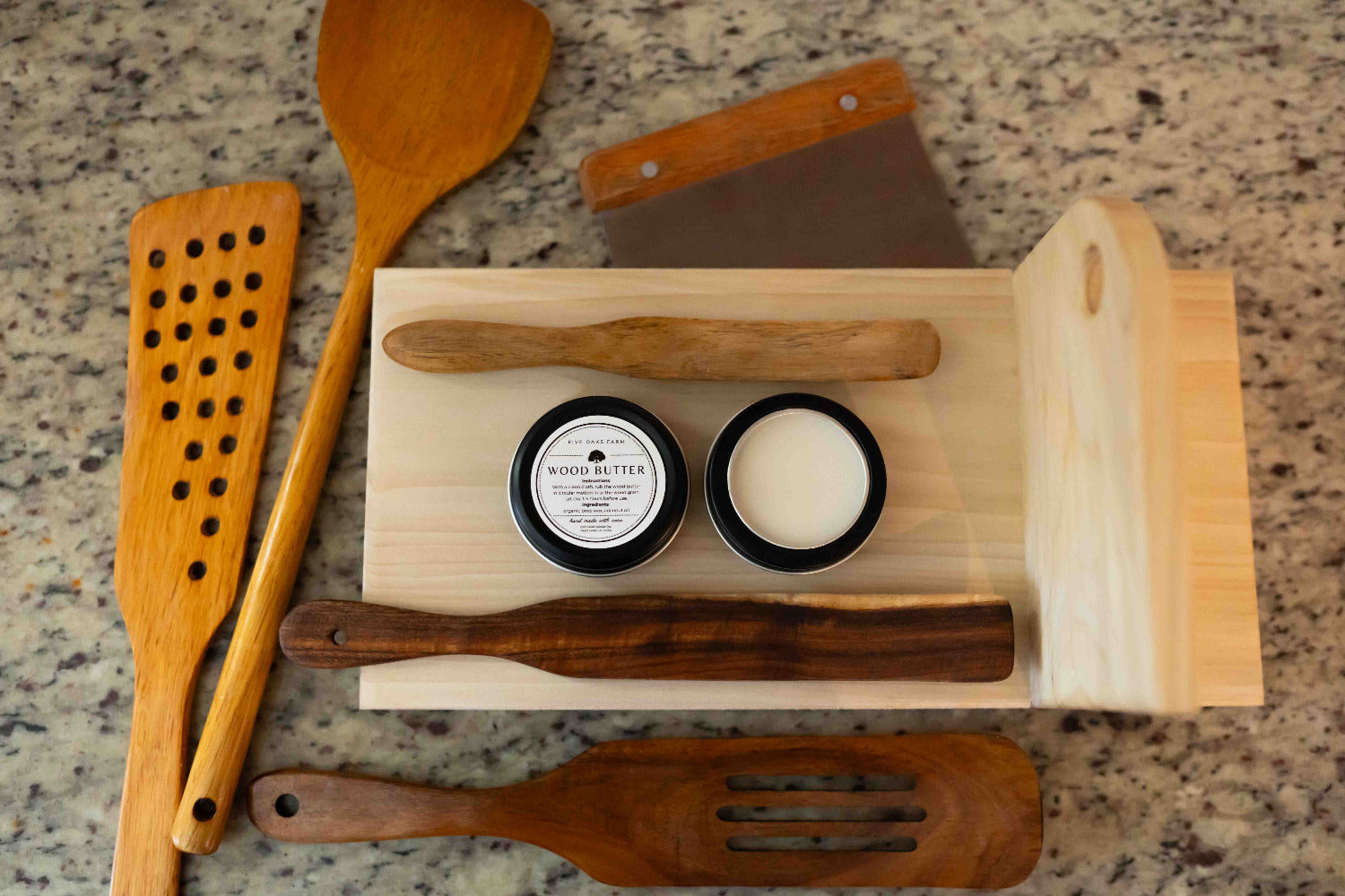Maple vertical cutting board from Five Oaks Farm, showcasing a sleek, sturdy kitchen tool with natural wood grain details.