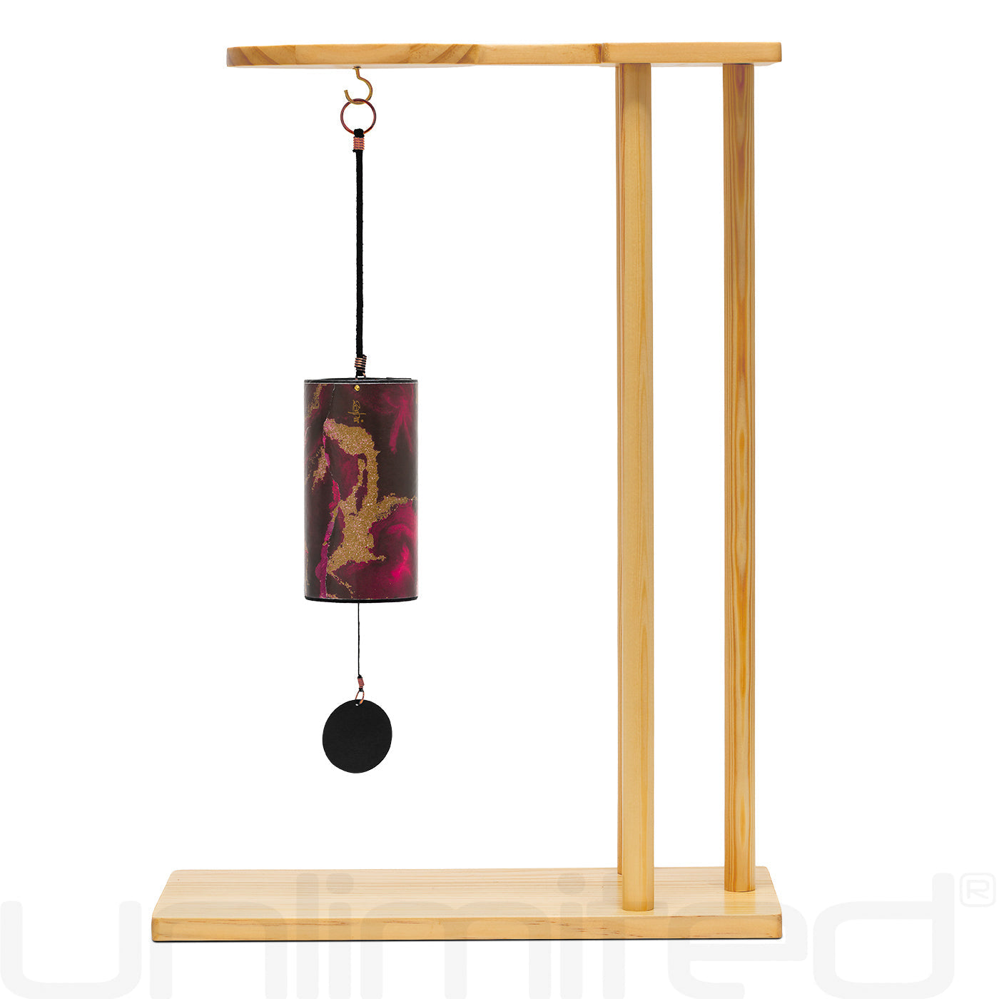 New Zaphir Love Echo Chime by Gongs Unlimited, featuring a sleek design and delicate metal chime for calming sound.