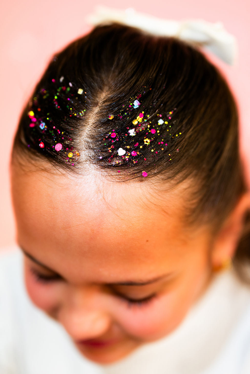 Multicolor hair glitter headbands by Gussy Up Bow Co. featuring vibrant, sparkling glitter accents on stylish headbands.
