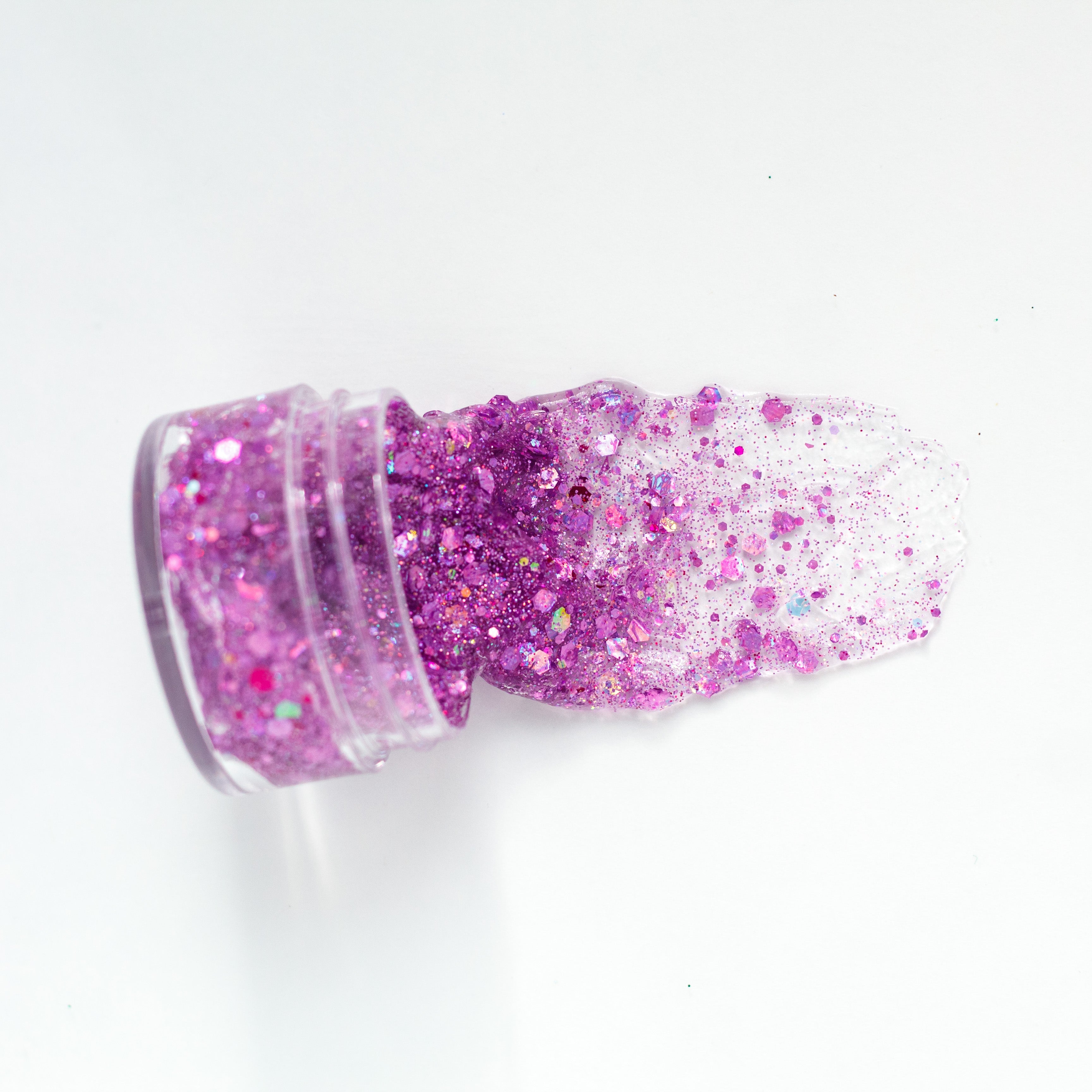 Purple hair glitter headband by Gussy Up Bow Co. with sparkling glitter detail and comfortable fit.