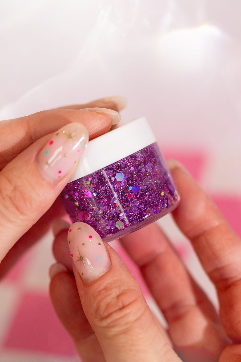 Purple hair glitter headband by Gussy Up Bow Co. featuring sparkly, shimmering design perfect for festive or stylish hair accessories.